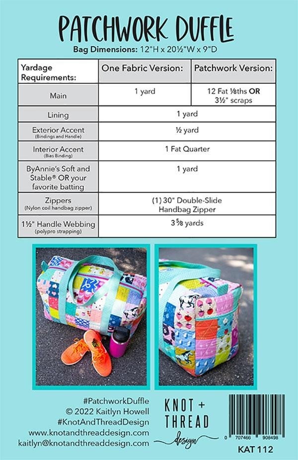 Pattern:  Patchwork Duffle