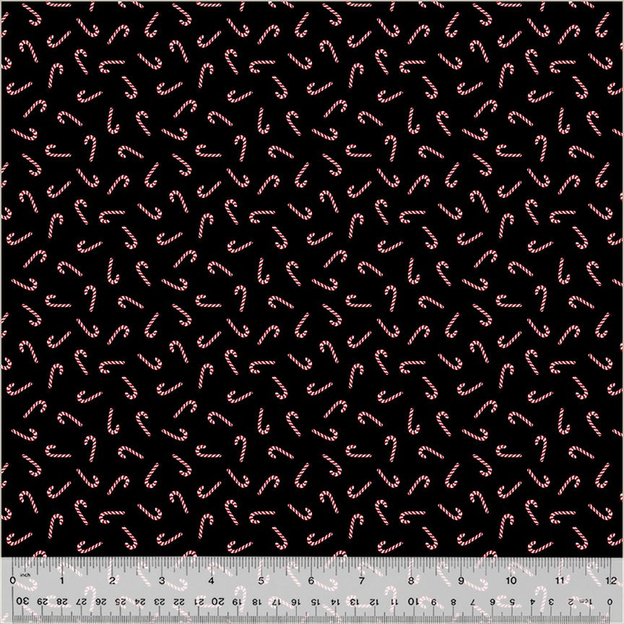 Holiday Twinkle by Whistler Studios Candy Canes: Black/Silver