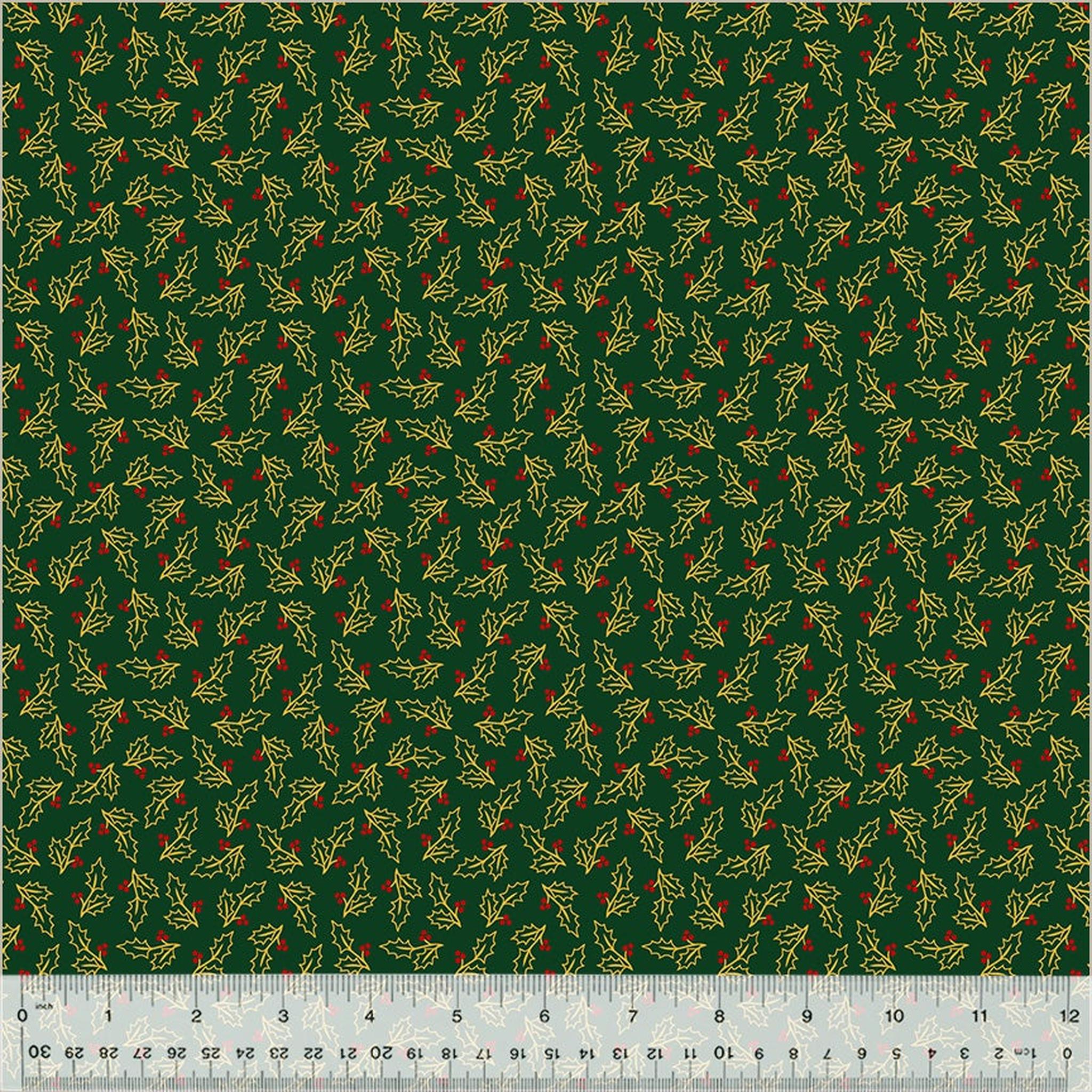 Holiday Twinkle by Whistler Studios Holly: Dark Green/Gold