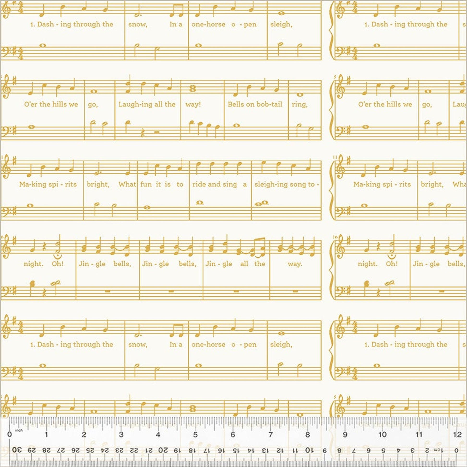 Holiday Twinkle by Whistler Studios Jingle Bells: White/Gold