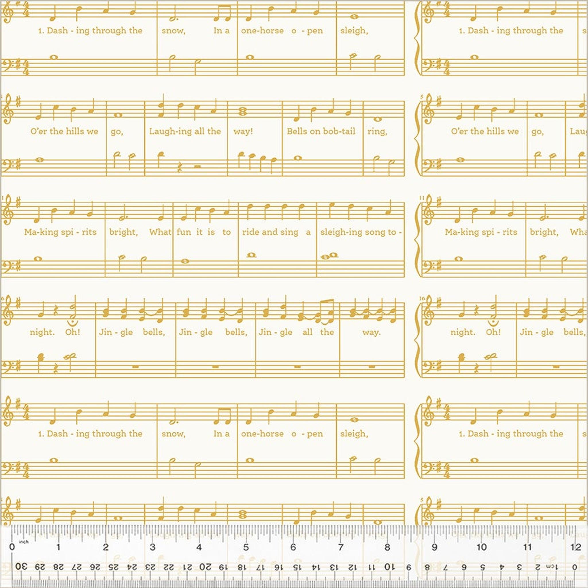 Holiday Twinkle by Whistler Studios Jingle Bells: White/Gold