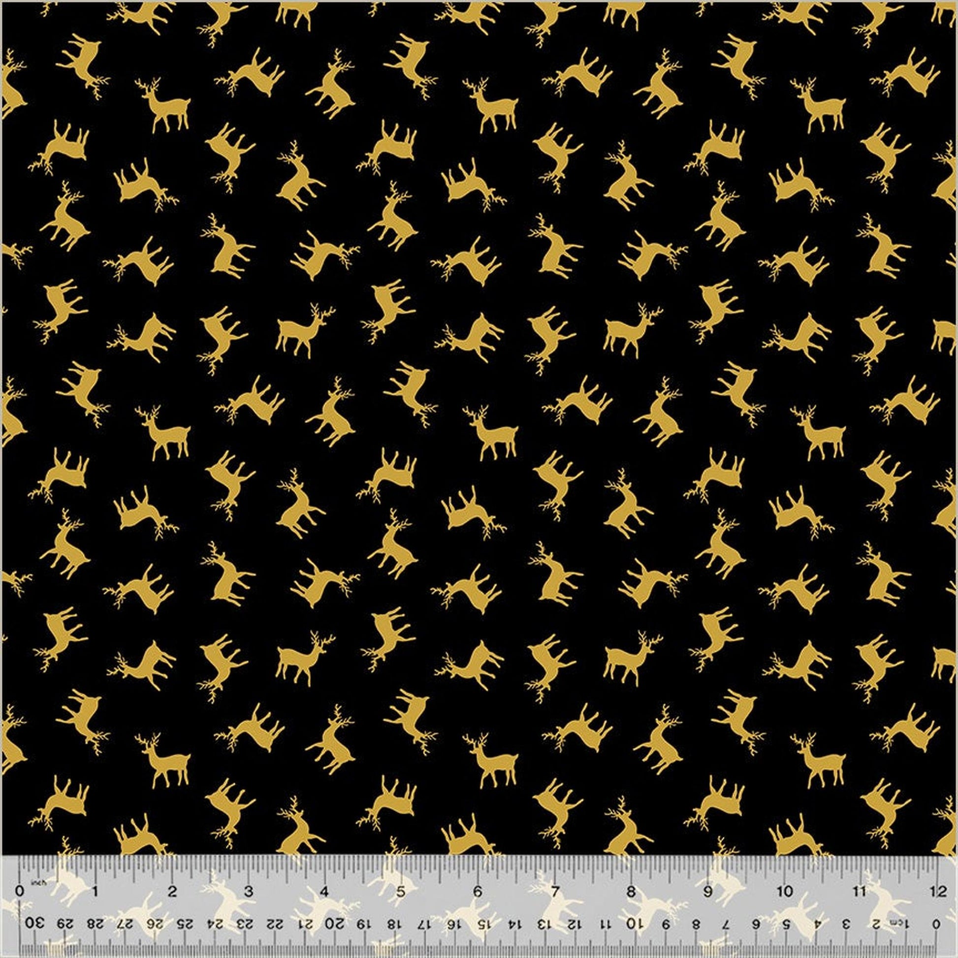 Holiday Twinkle by Whistler Studios Reindeer: Black/Gold