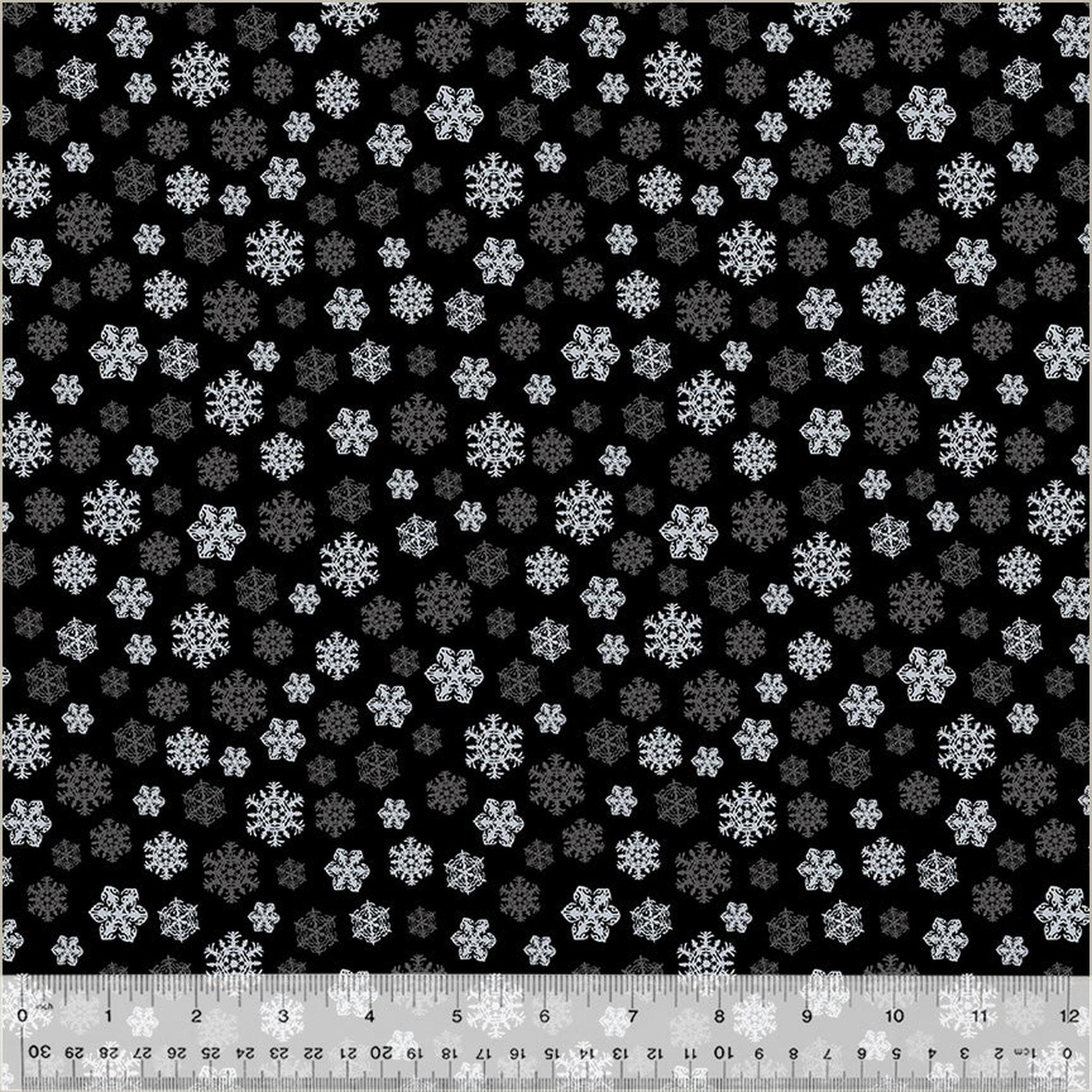 Holiday Twinkle by Whistler Studios Snowflakes: Black/Silver