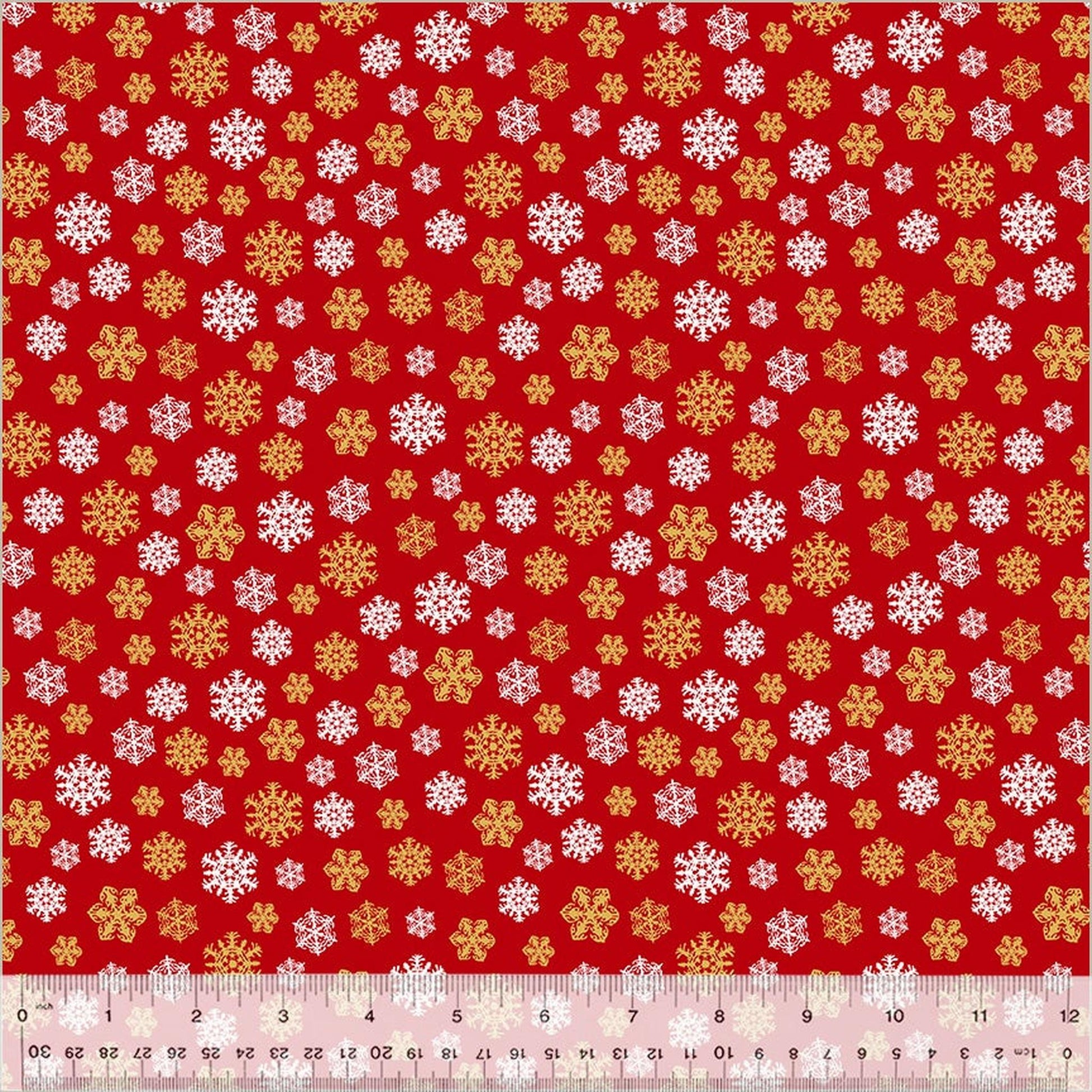 Holiday Twinkle by Whistler Studios Snowflakes: Red/Gold