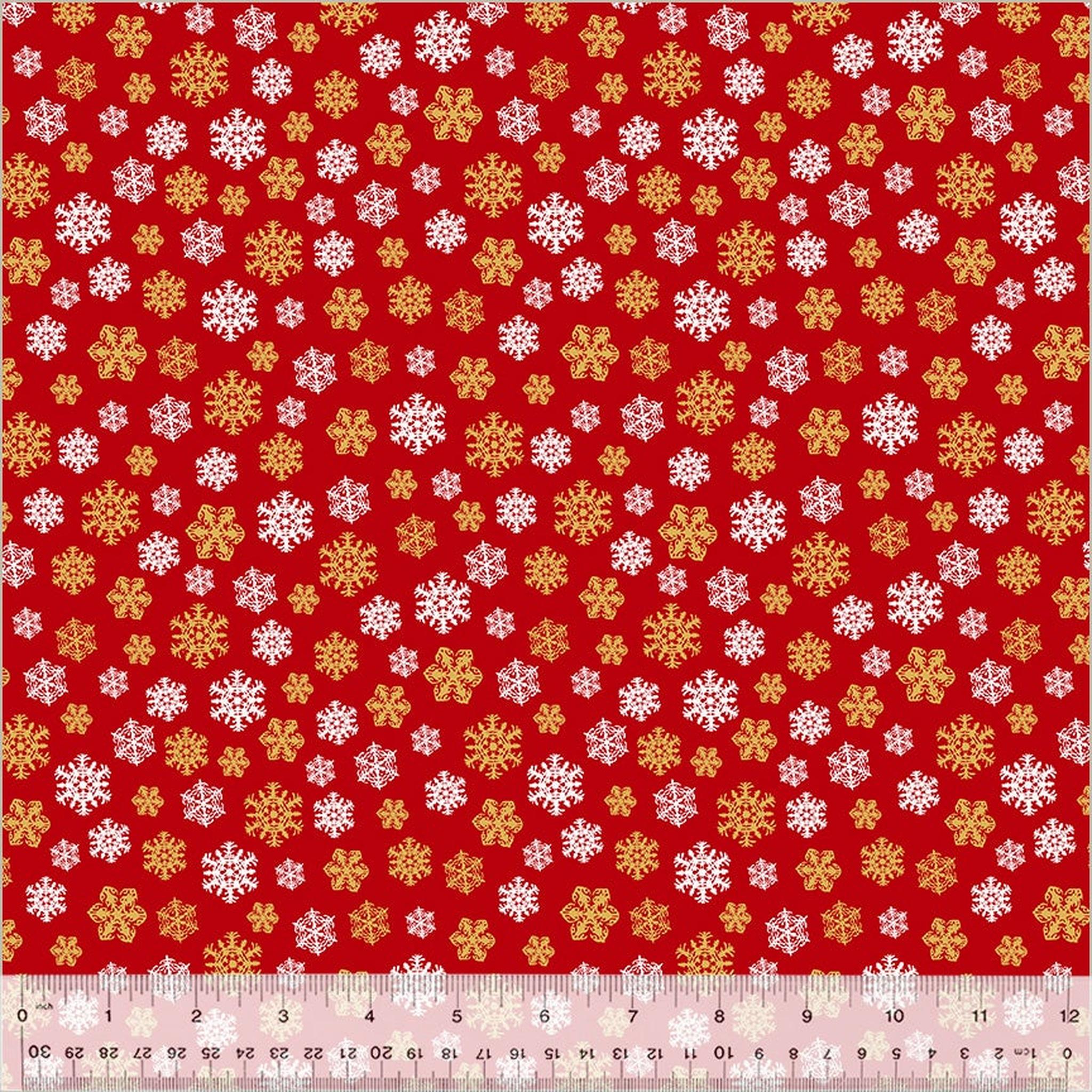 Holiday Twinkle by Whistler Studios Snowflakes: Red/Gold