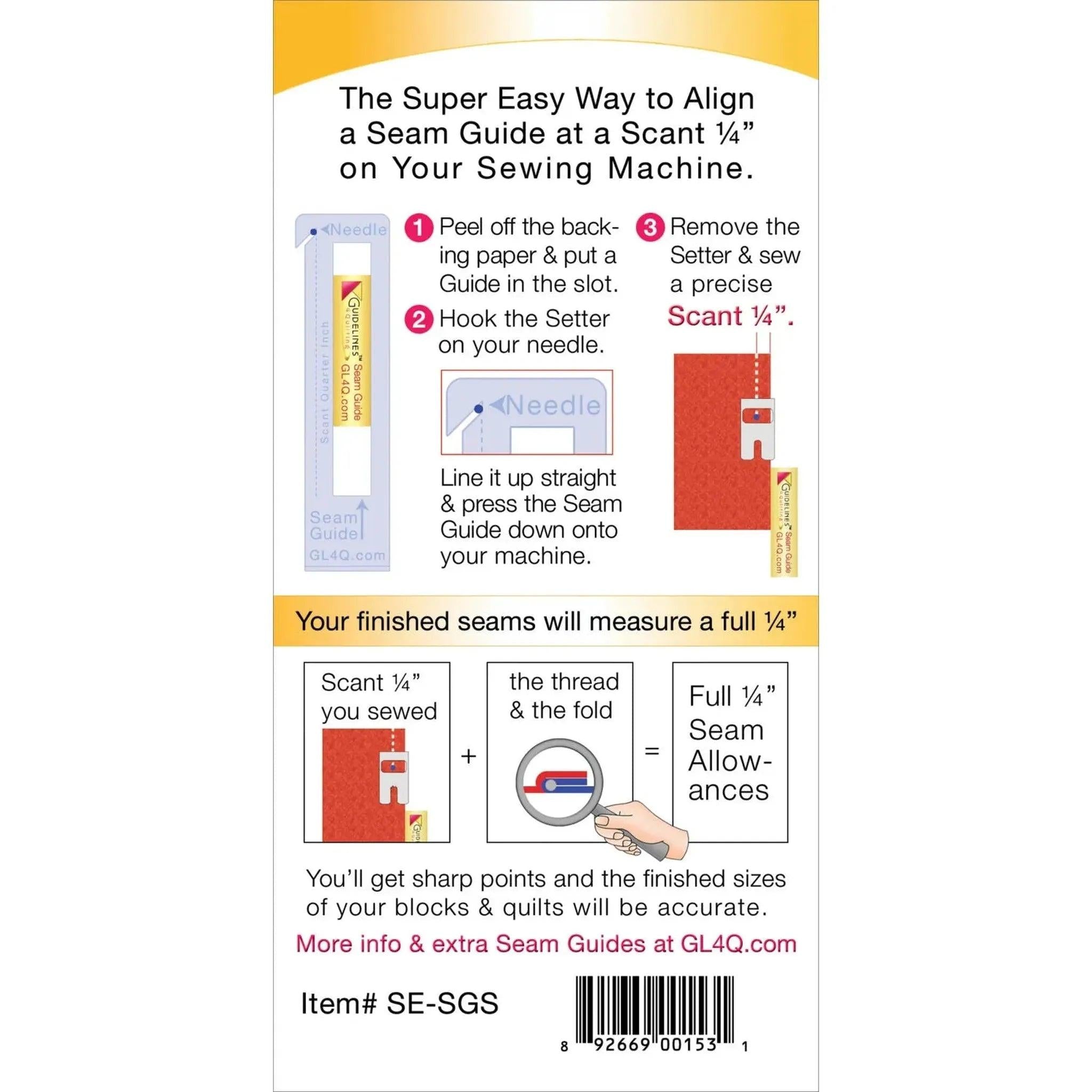 Super Easy Seam Guide Setter with Six Guides