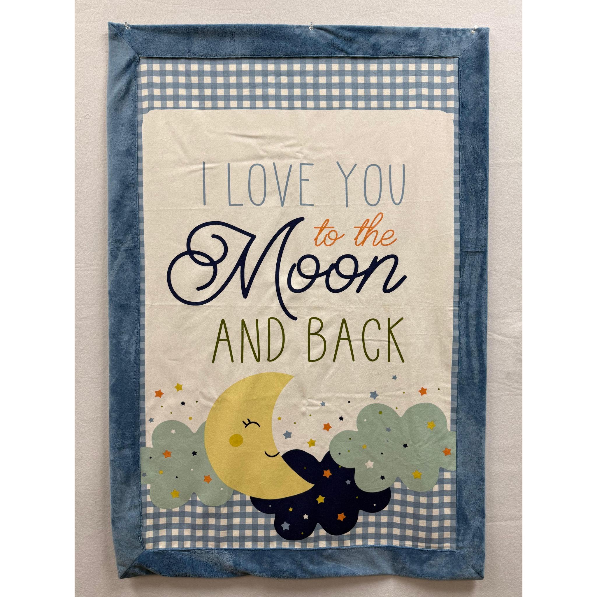 Love you to the Moon Cuddle Blanket Kit - 35" x 41"