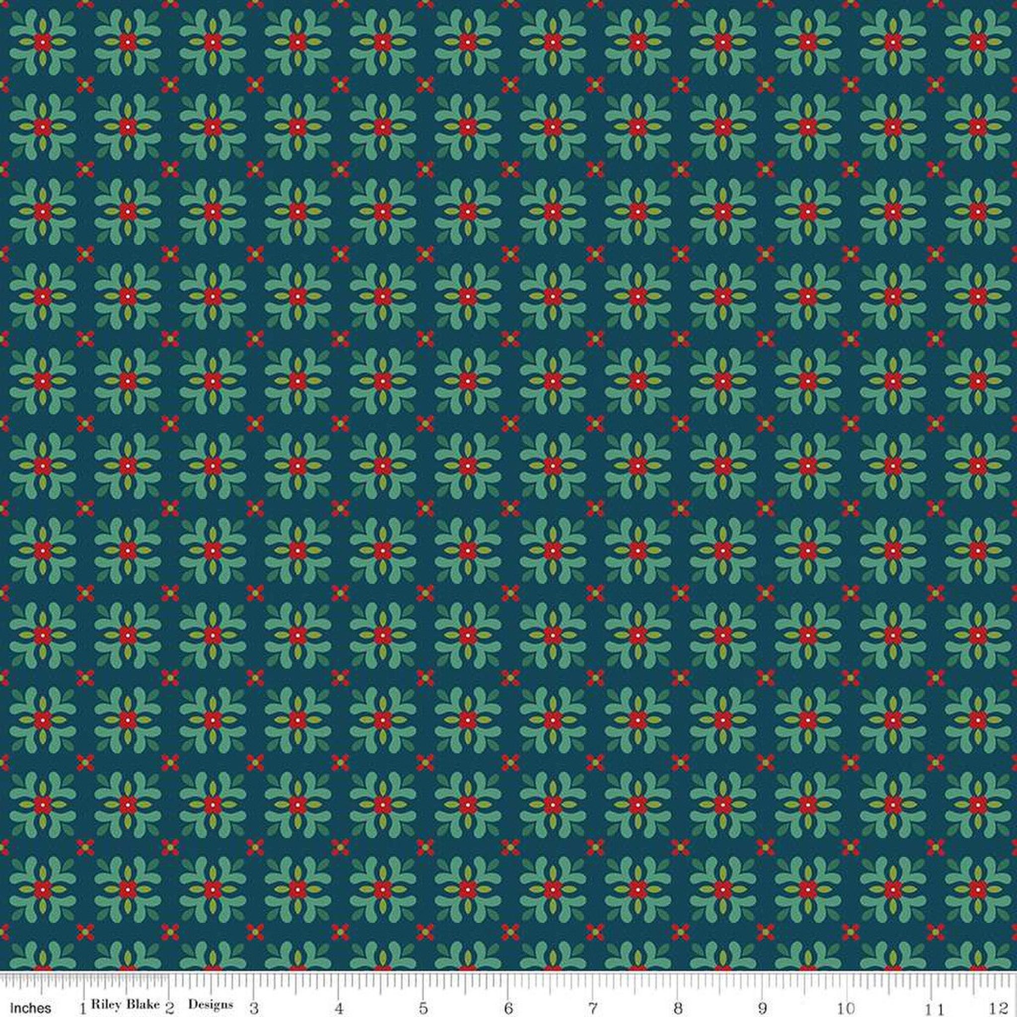 In From the Cold by Heather Peterson Tiles: Navy