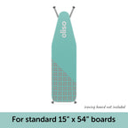 Ironing Board Cover Aqua and Coral