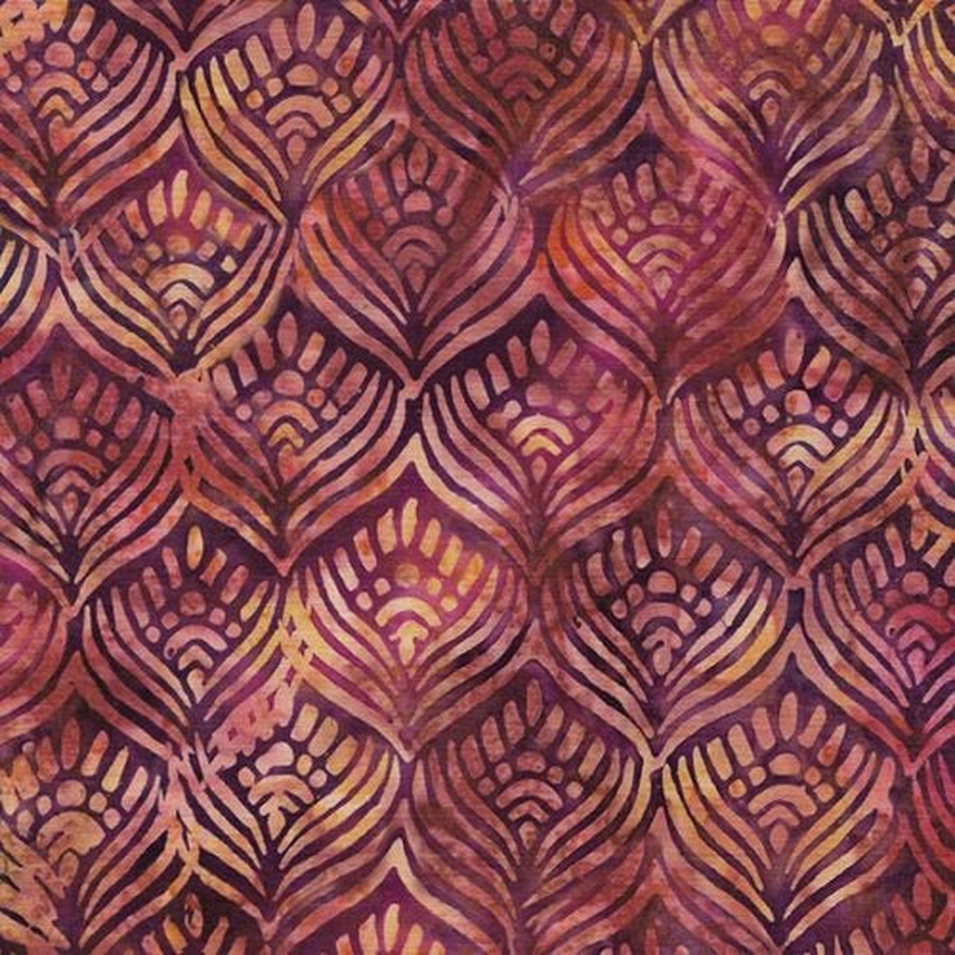 Island Batik - Feather-Red Mahogany