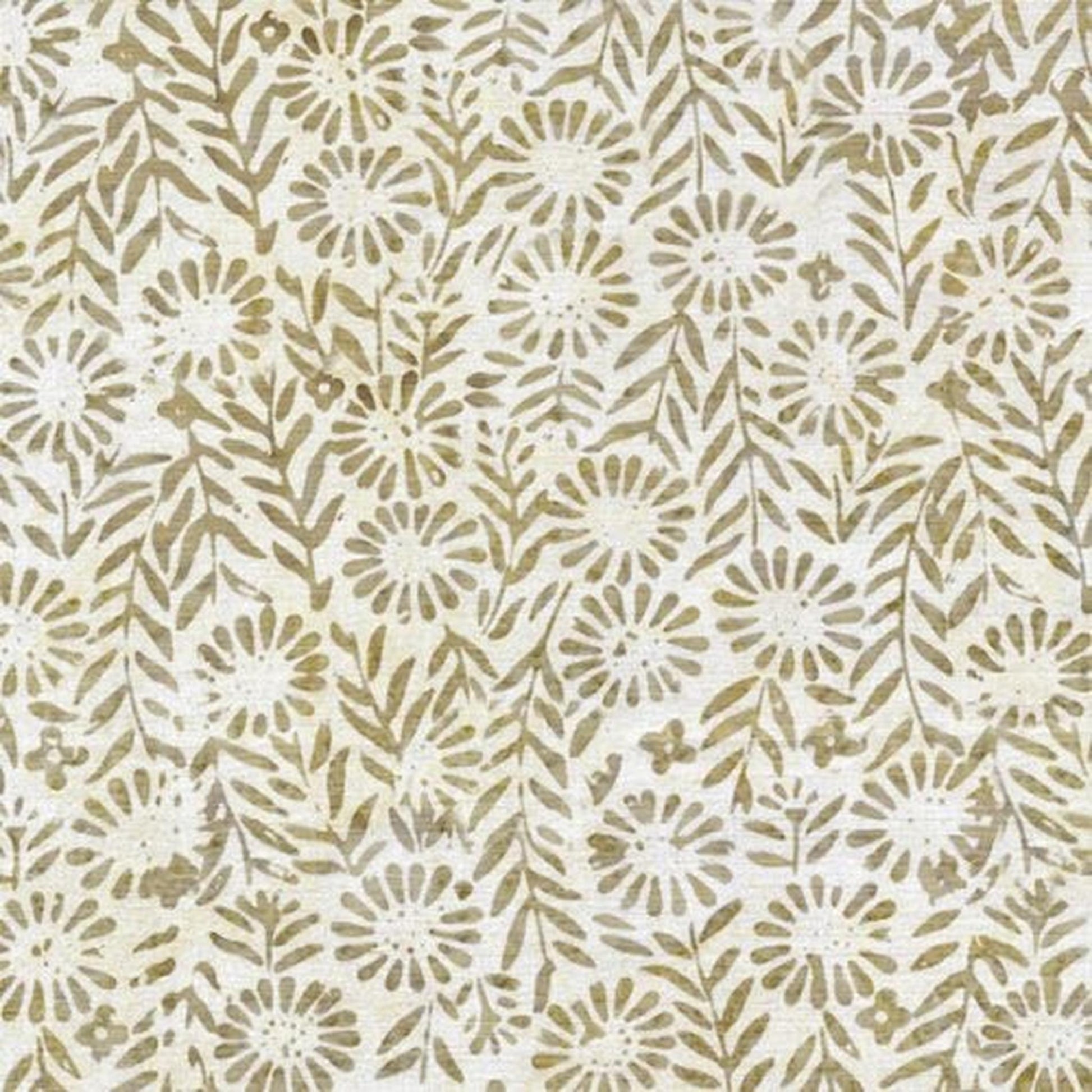 Island Batik - Flower Field-White