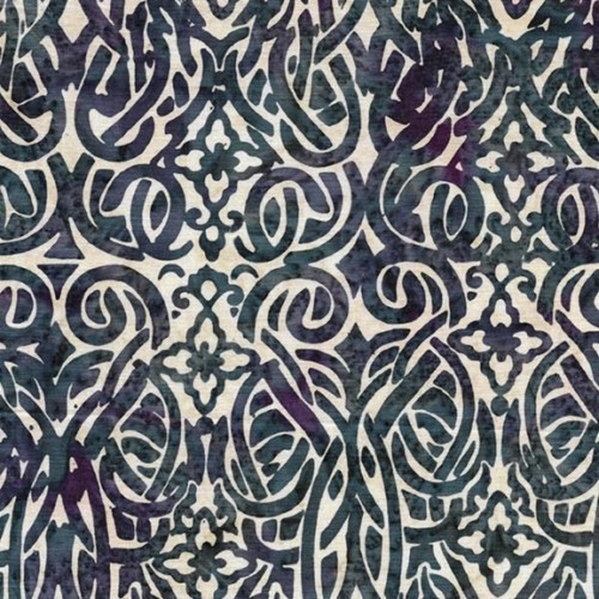 Island Batik - Omate Scroll-Neutral Champagne
