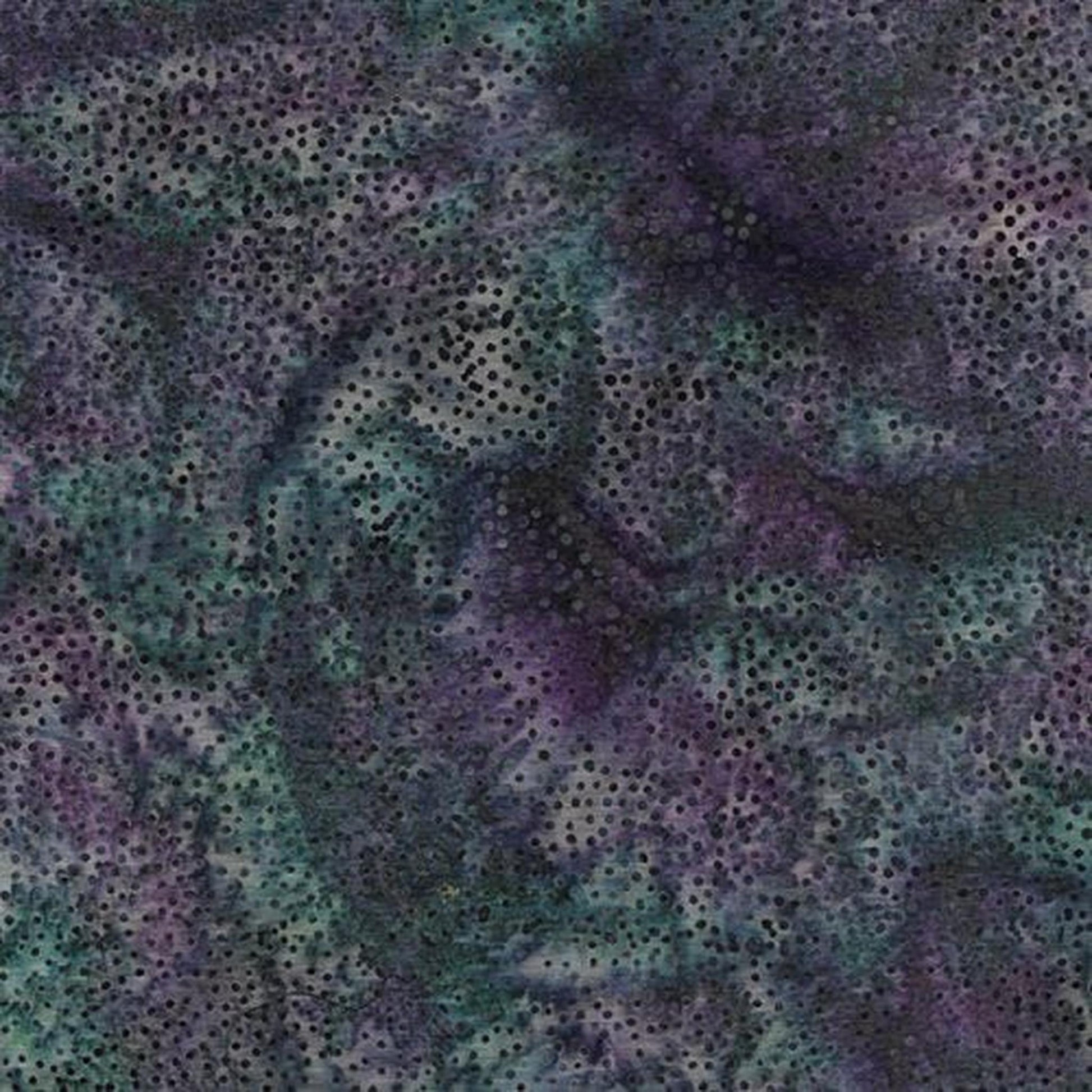 Island Batik - Paisley Dot-Multi Blue Purple
