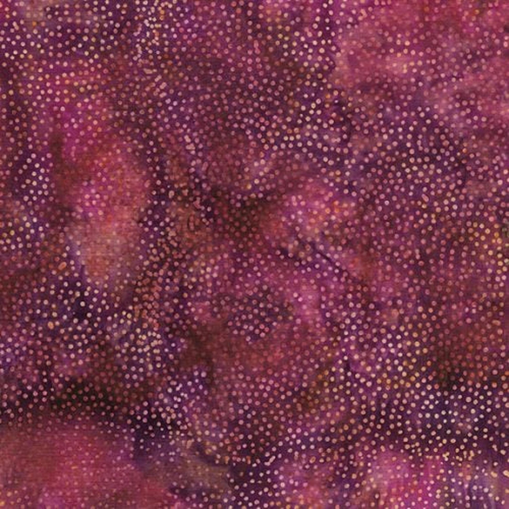 Island Batik - Paisley Dot-Multi Purple Peach Rhapsody