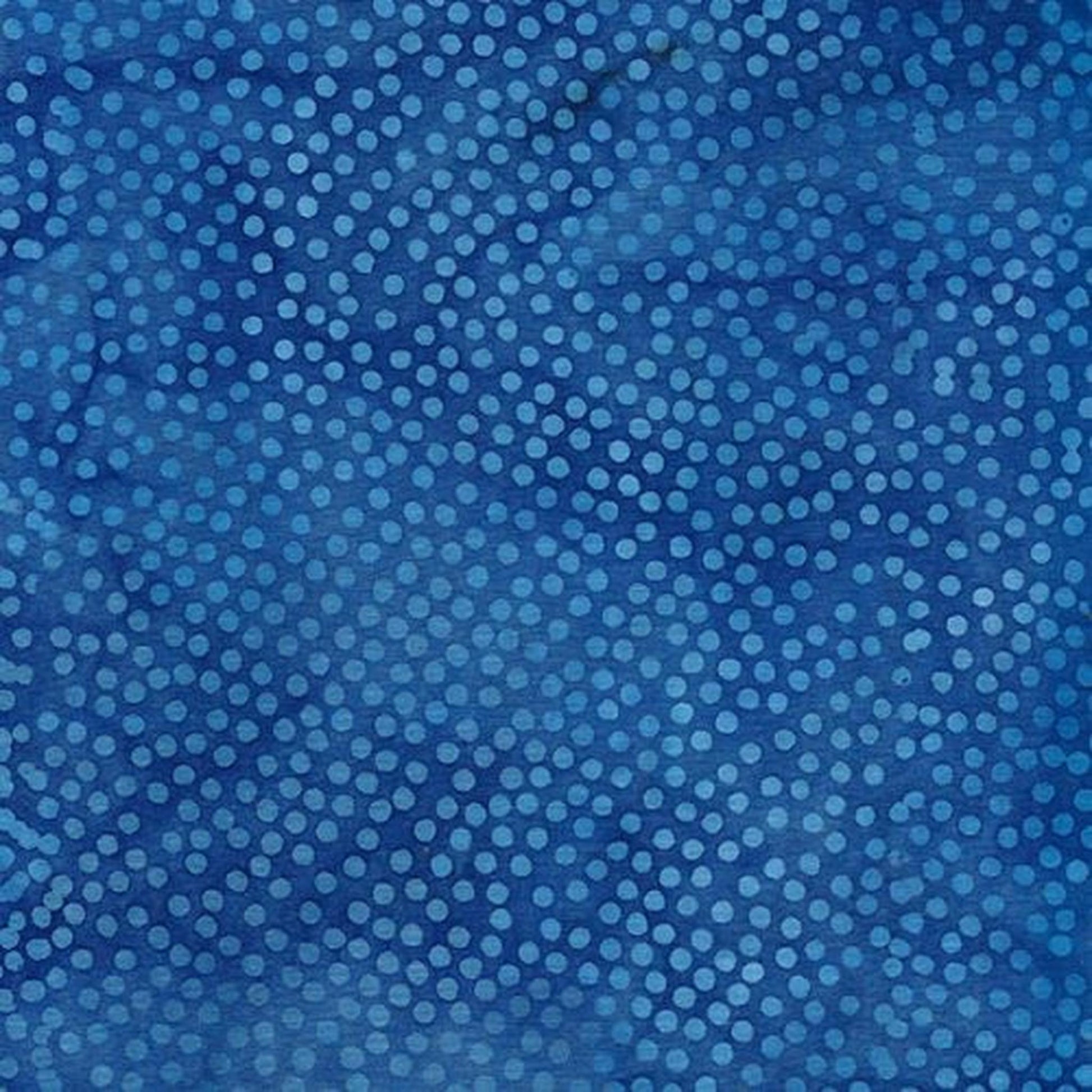 Island Batik - Spots-Blue Bluebird