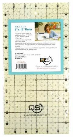 Quilters Select 6"  x 12" Non Slip Ruler