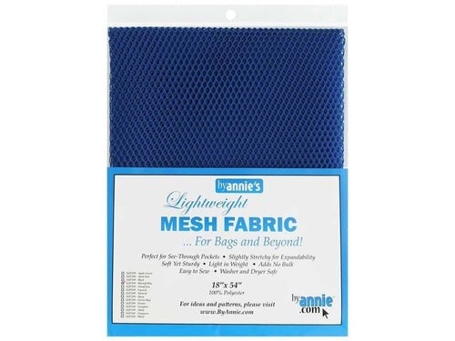 By Annie Lightweight Mesh Fabric - Blastoff Blue - 1/2yrd