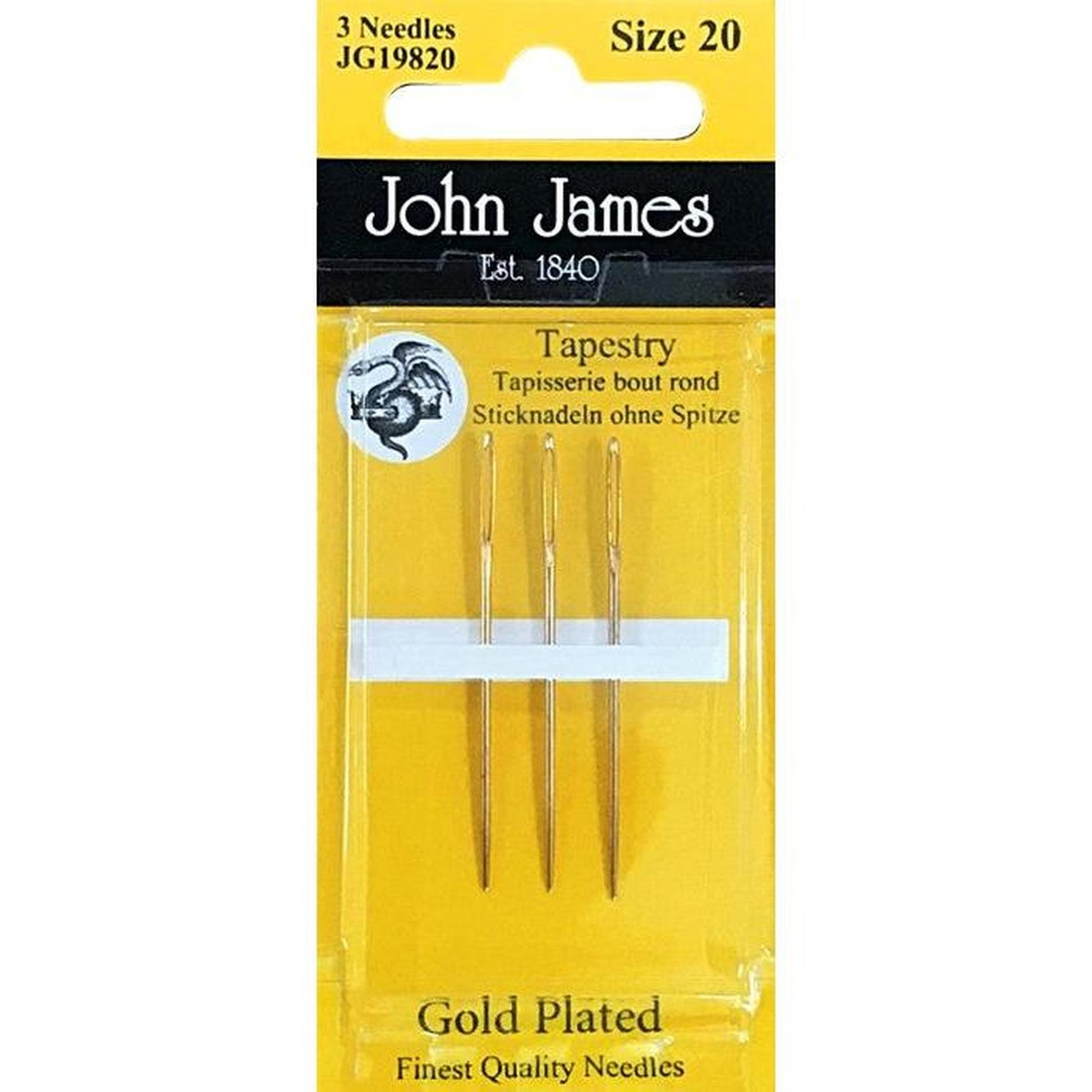 John James Tapestry Needles Size 20