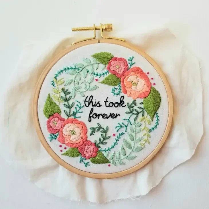 Delicate Roses Embroidery Kit