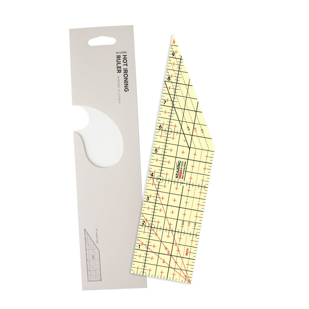 Kearing 30° Angled Hot Ironing Ruler (10in x 2.5in)