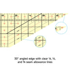 Kearing 30° Angled Hot Ironing Ruler (10in x 2.5in)
