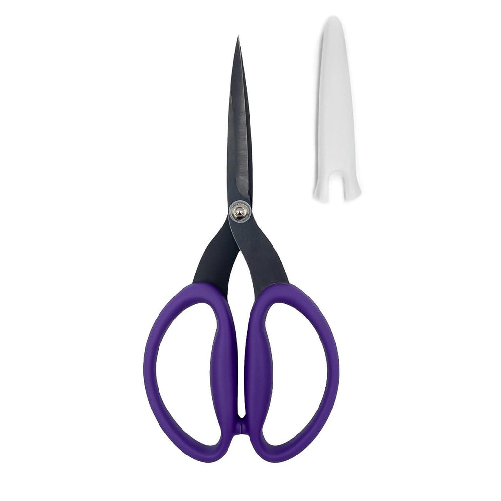 Karen Buckley 7-3/4in Large Micro-Serrated Non-Slip Scissors w/Protective Cover
