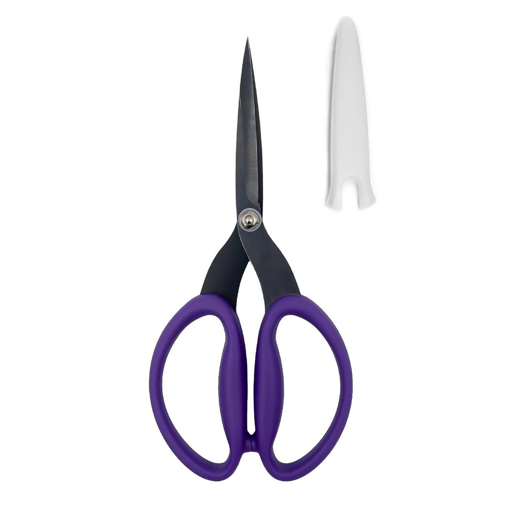 Karen Buckley 7-3/4in Large Micro-Serrated Non-Slip Scissors w/Protective Cover