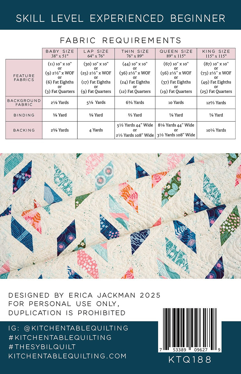 The Sybil Quilt Pattern by Erica Jackman