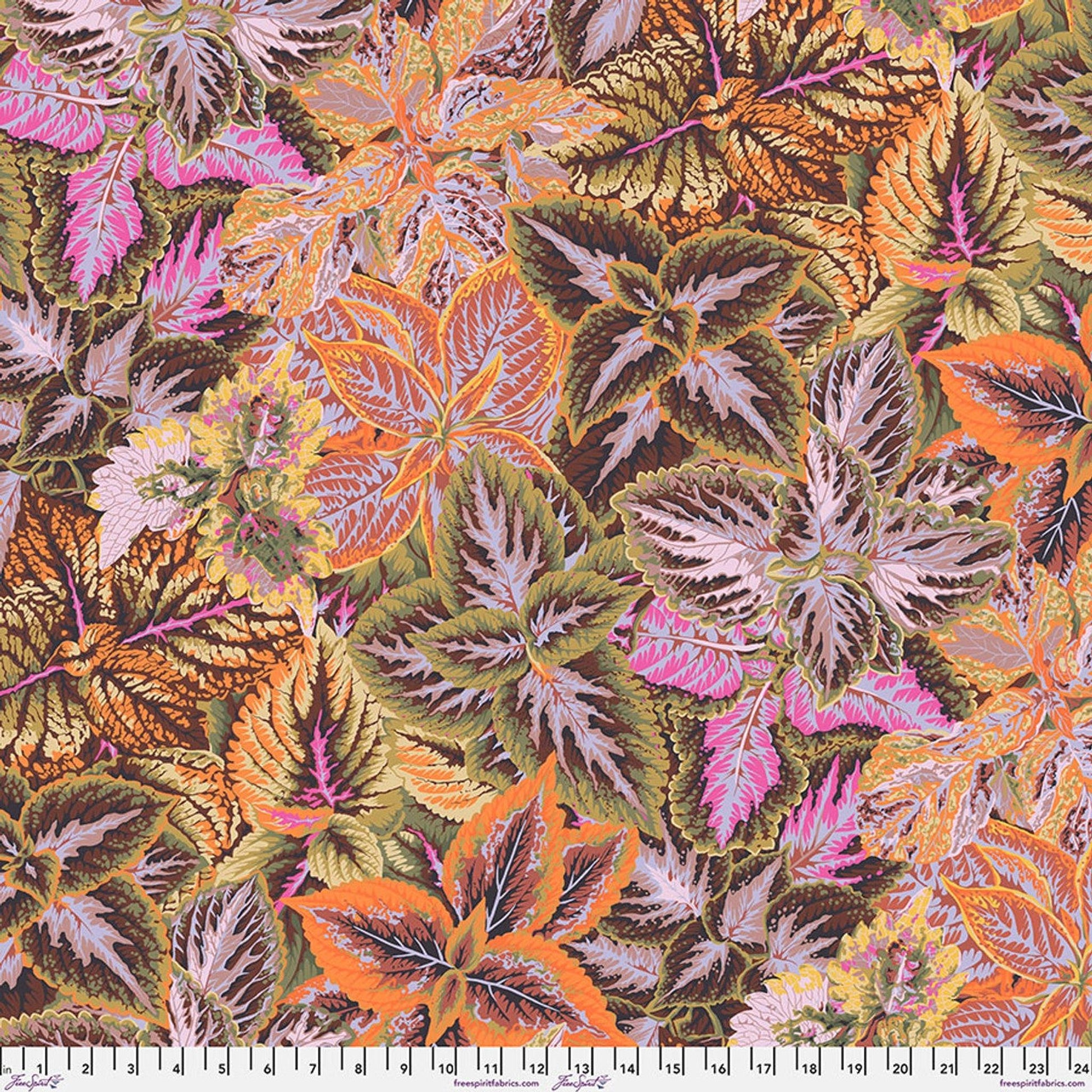Kaffe Fassett August Collective - Bold Leaves - Brown