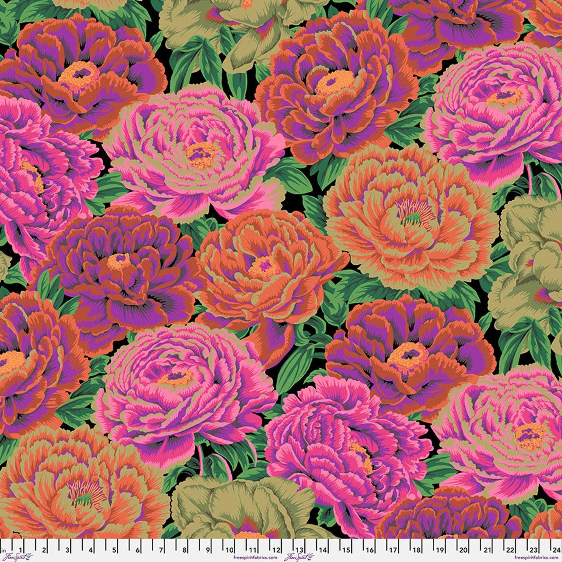 Kaffe Fassett August Collective - Tibetan Peony - Red