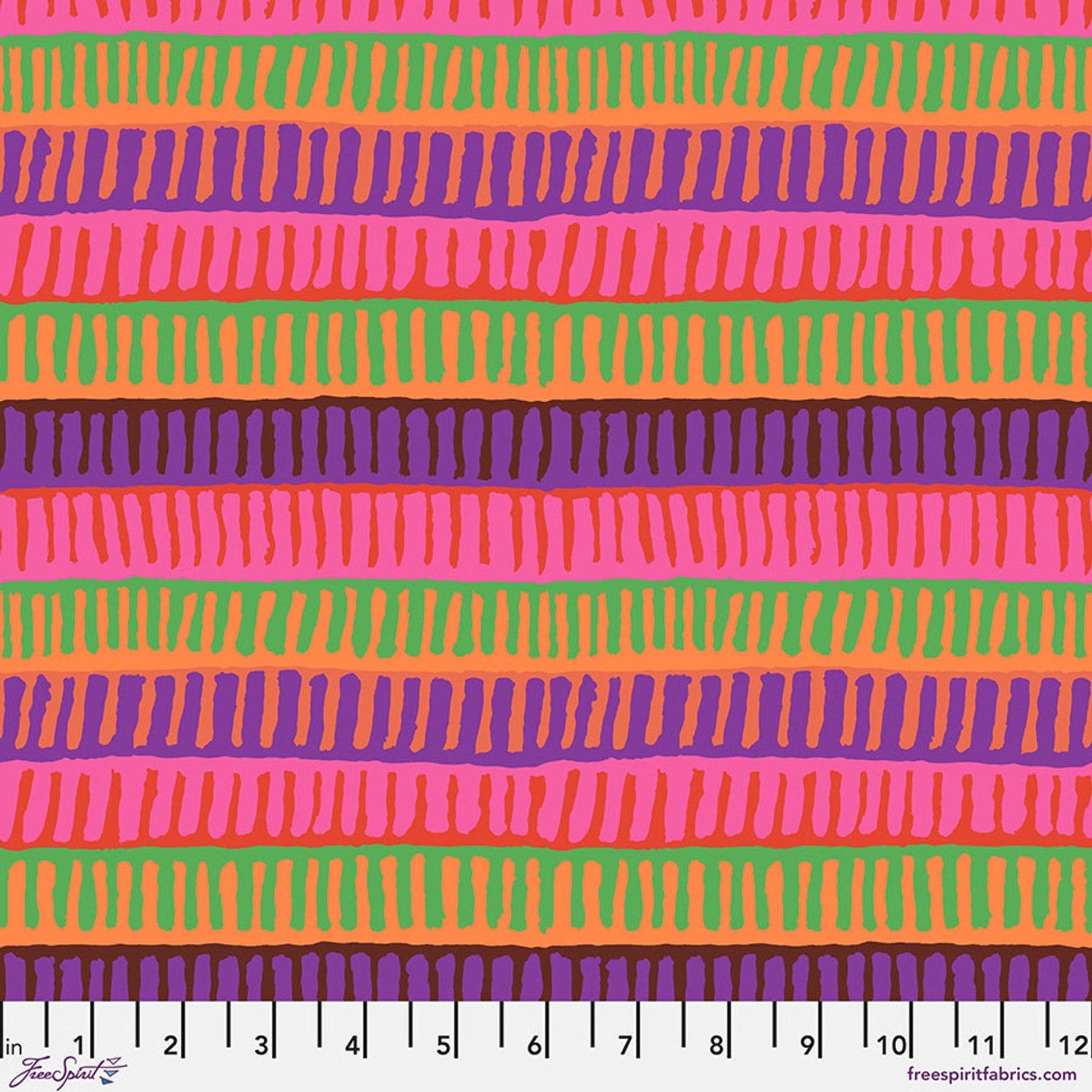 Kaffe Fassett August Collective - Zipper Stripe - Red