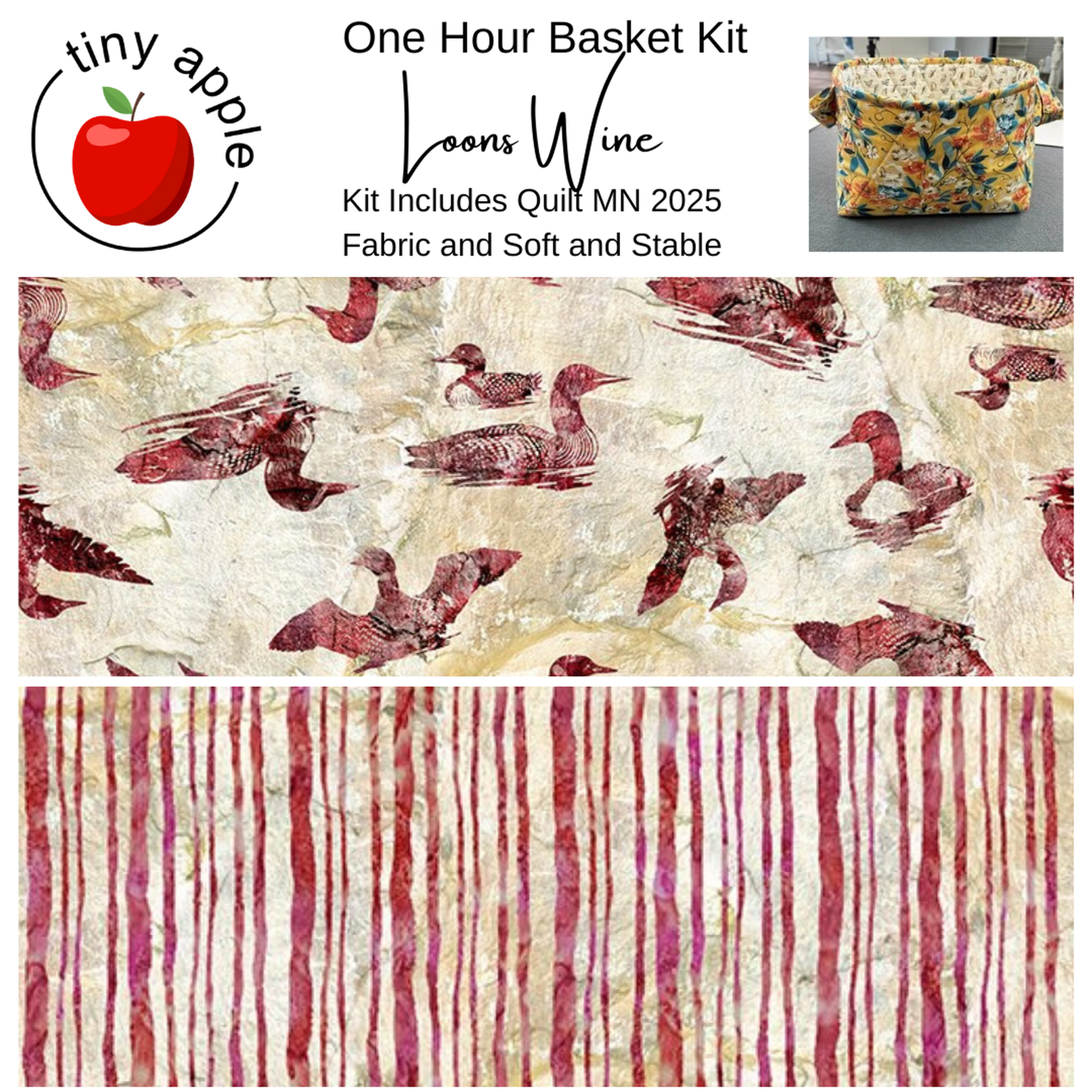 Kit: 2025 QMN One Hour Basket - Multiple Versions (includes pattern)