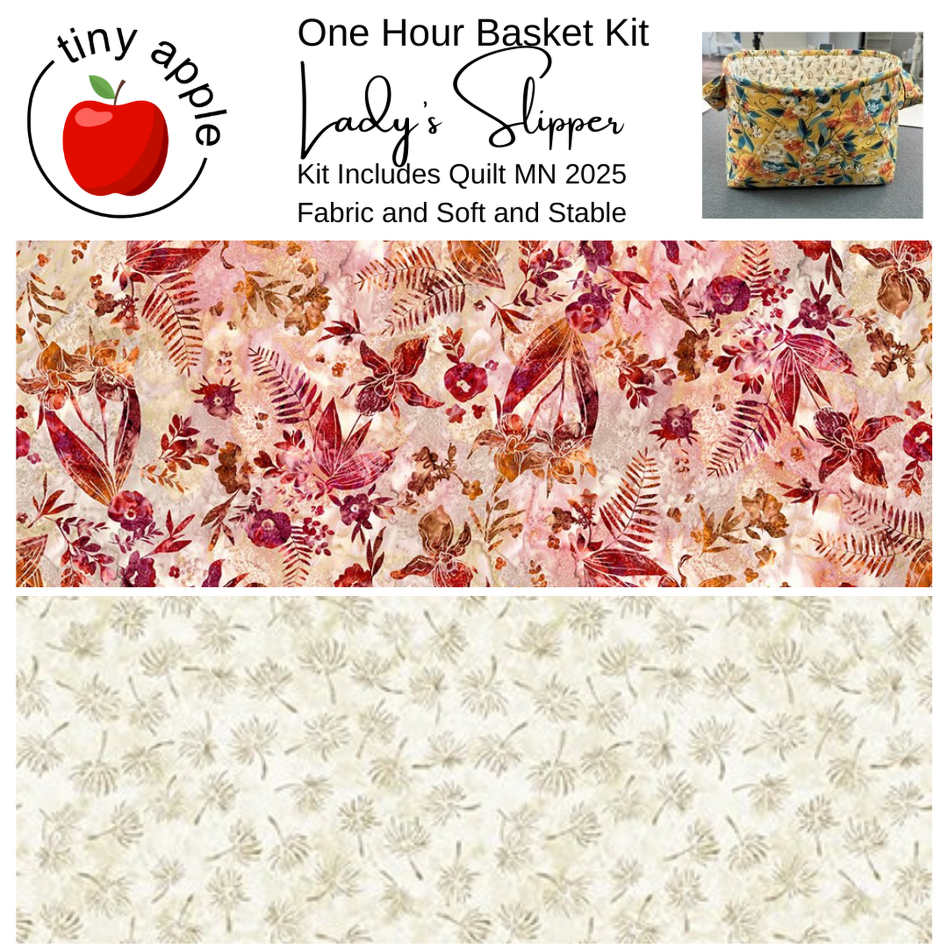 Kit: 2025 QMN One Hour Basket - Multiple Versions (includes pattern)