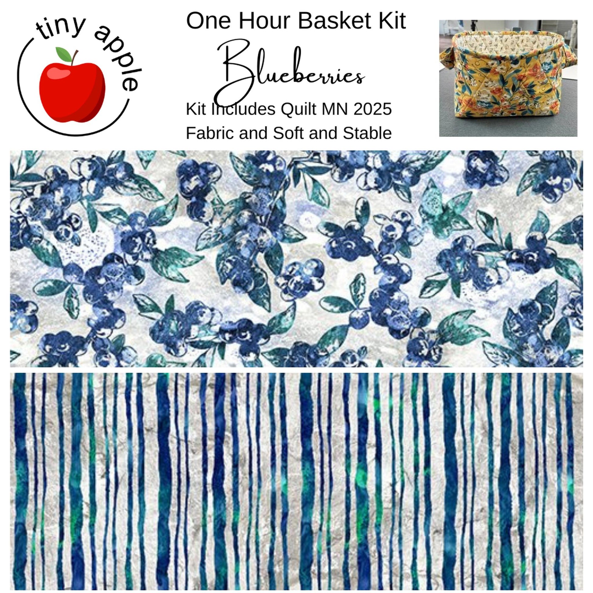 Kit: 2025 QMN One Hour Basket - Multiple Versions (includes pattern)