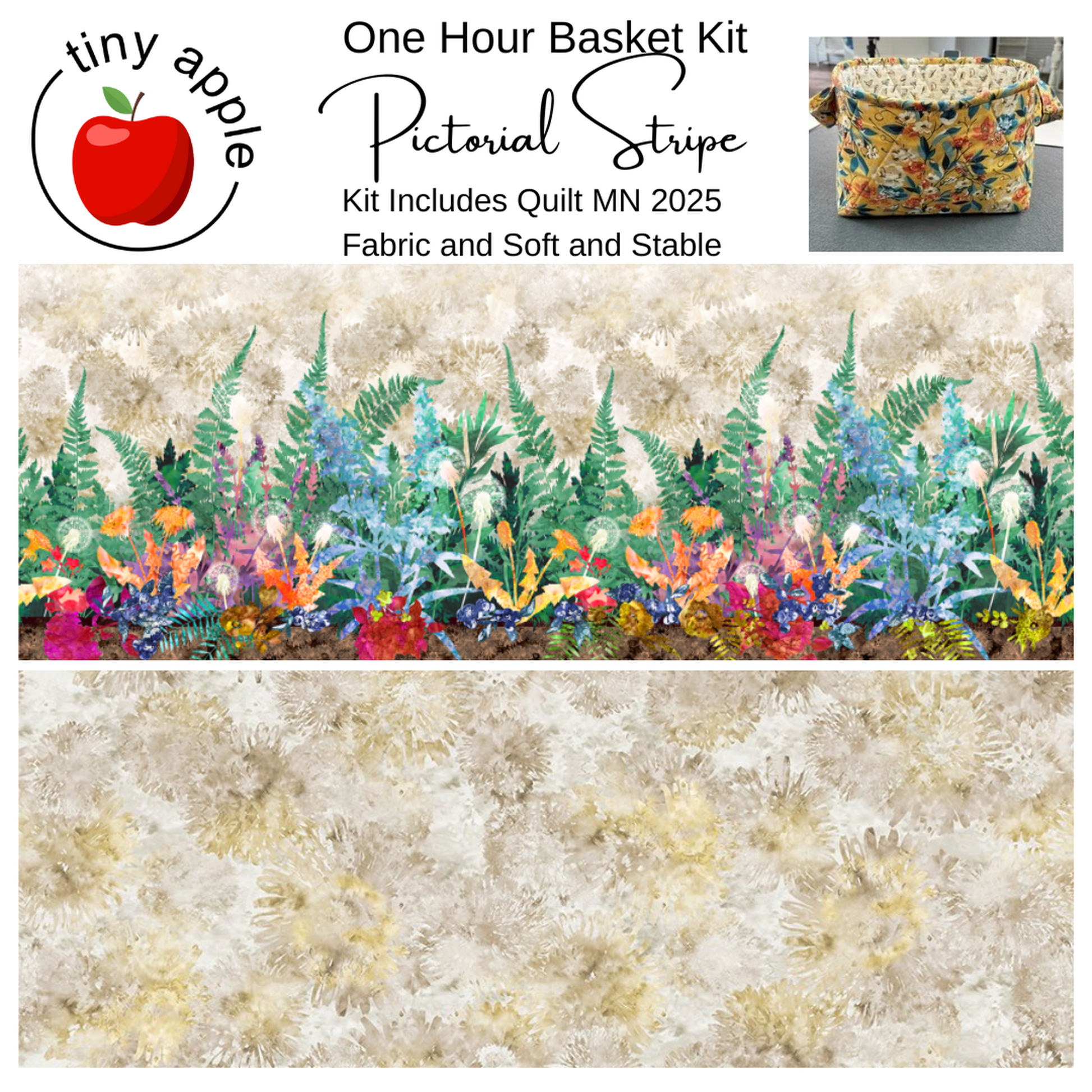 Kit: 2025 QMN One Hour Basket - Multiple Versions (includes pattern)