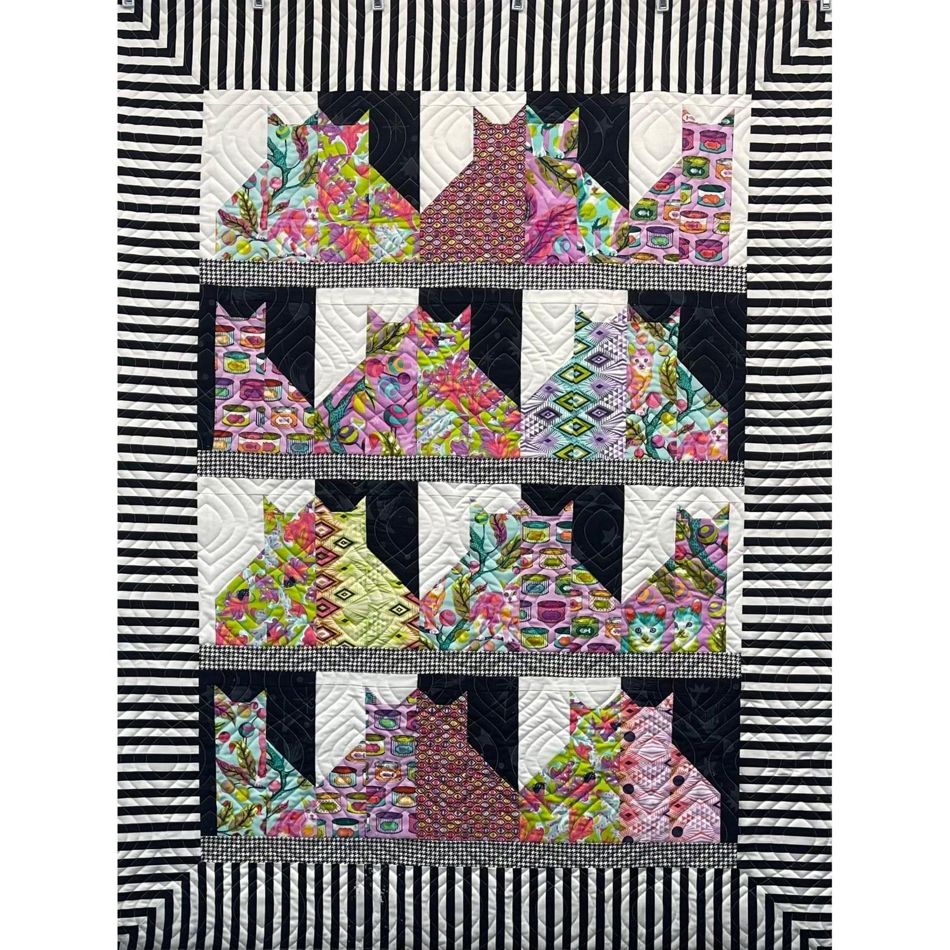 Kit: Cat City - Tula Pink Tabby Road 42" x 56" PATTERN INCLUDED