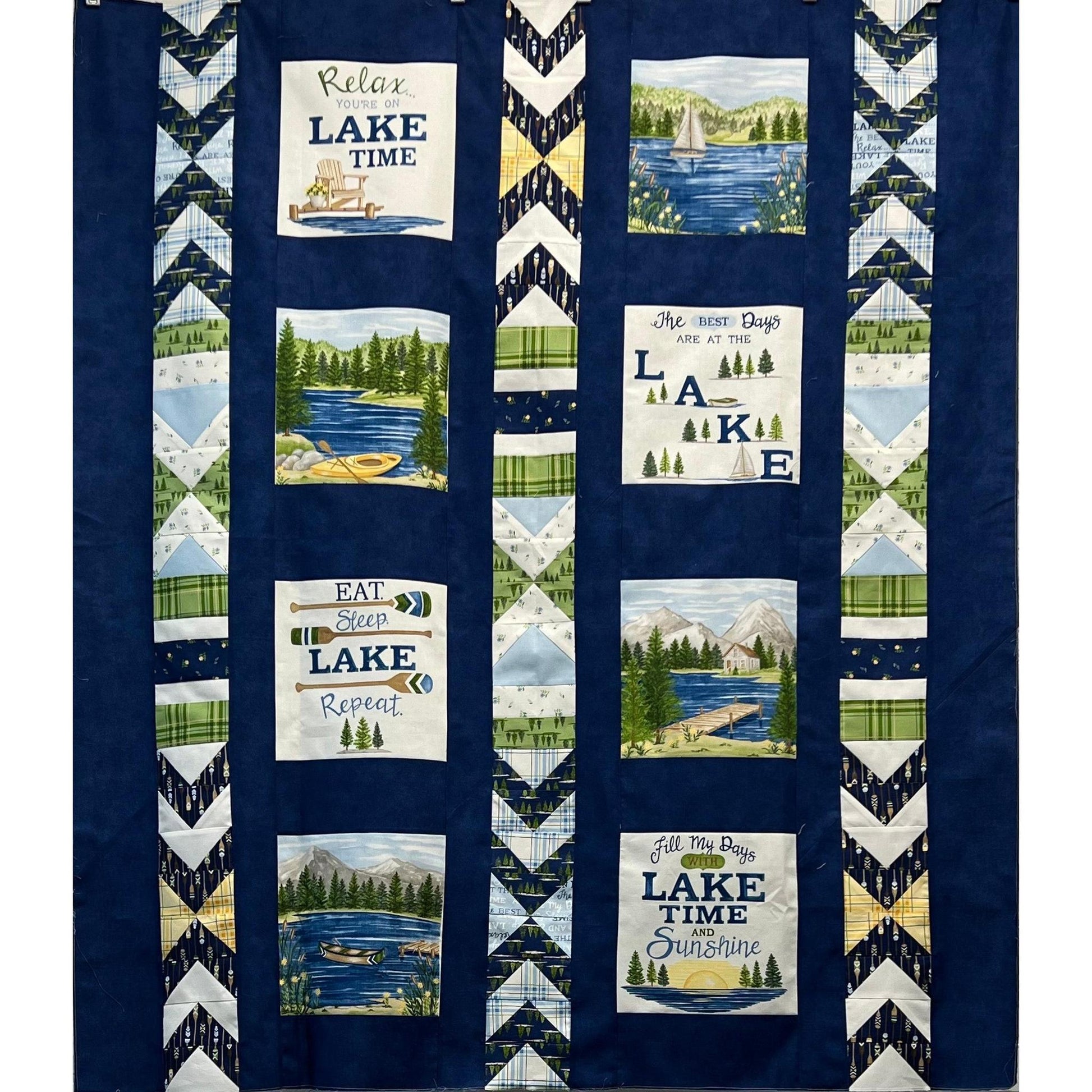 Kit: Day at the Lake in On Lake Time (46" x 52") Includes Pattern