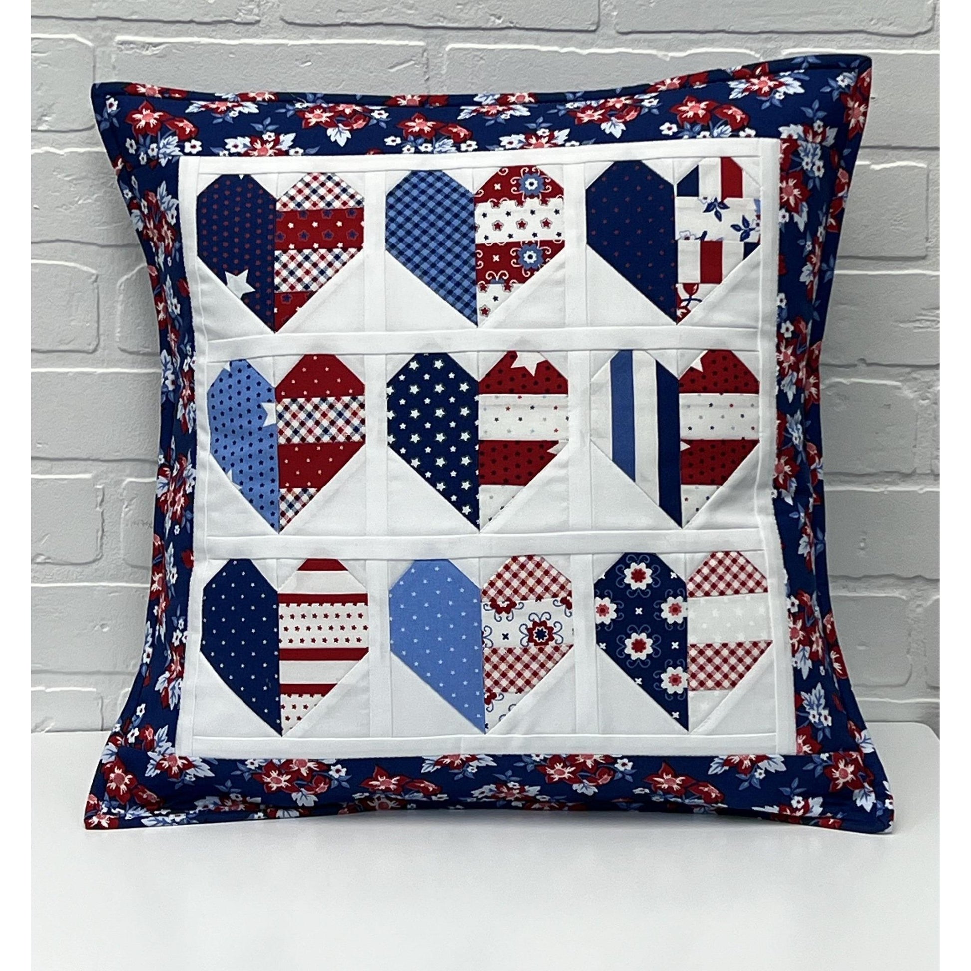 Kit: Heartstrings Pillow in Star Spangled