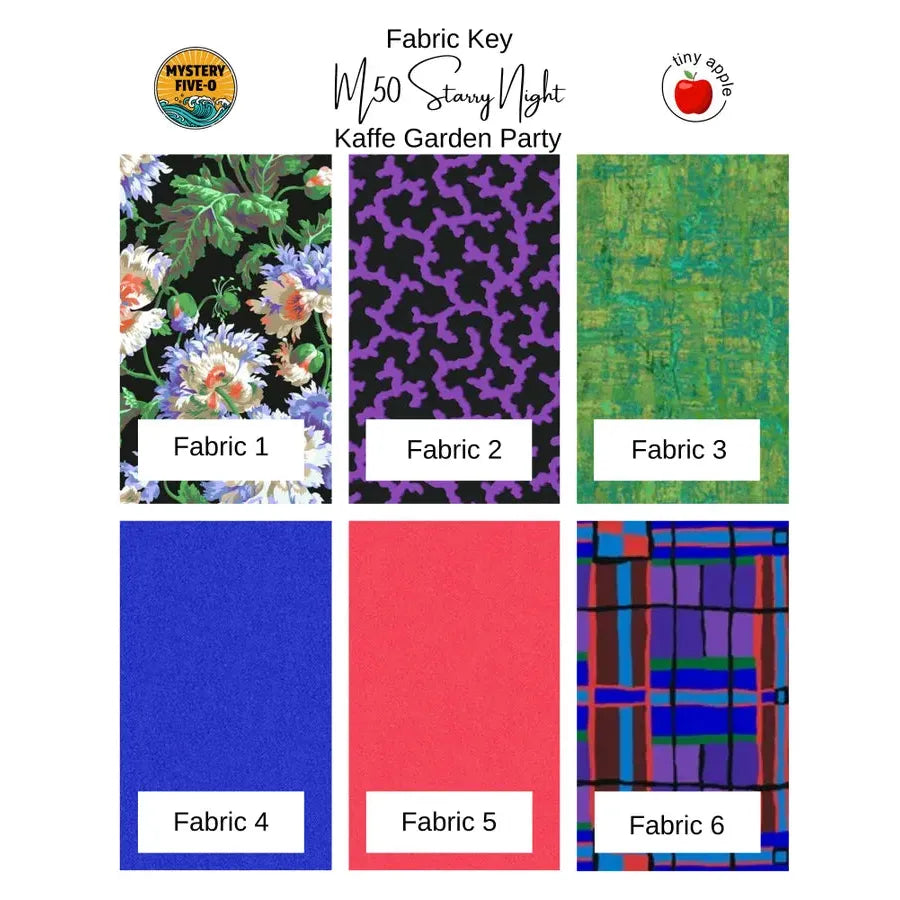 Kit: M50 Starry Night | Kaffe Garden Party (Pattern Included)