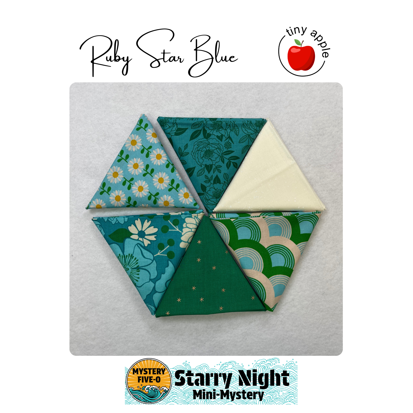 Kit: M50 Starry Night | Ruby Star Blue Flowers (Pattern Included)