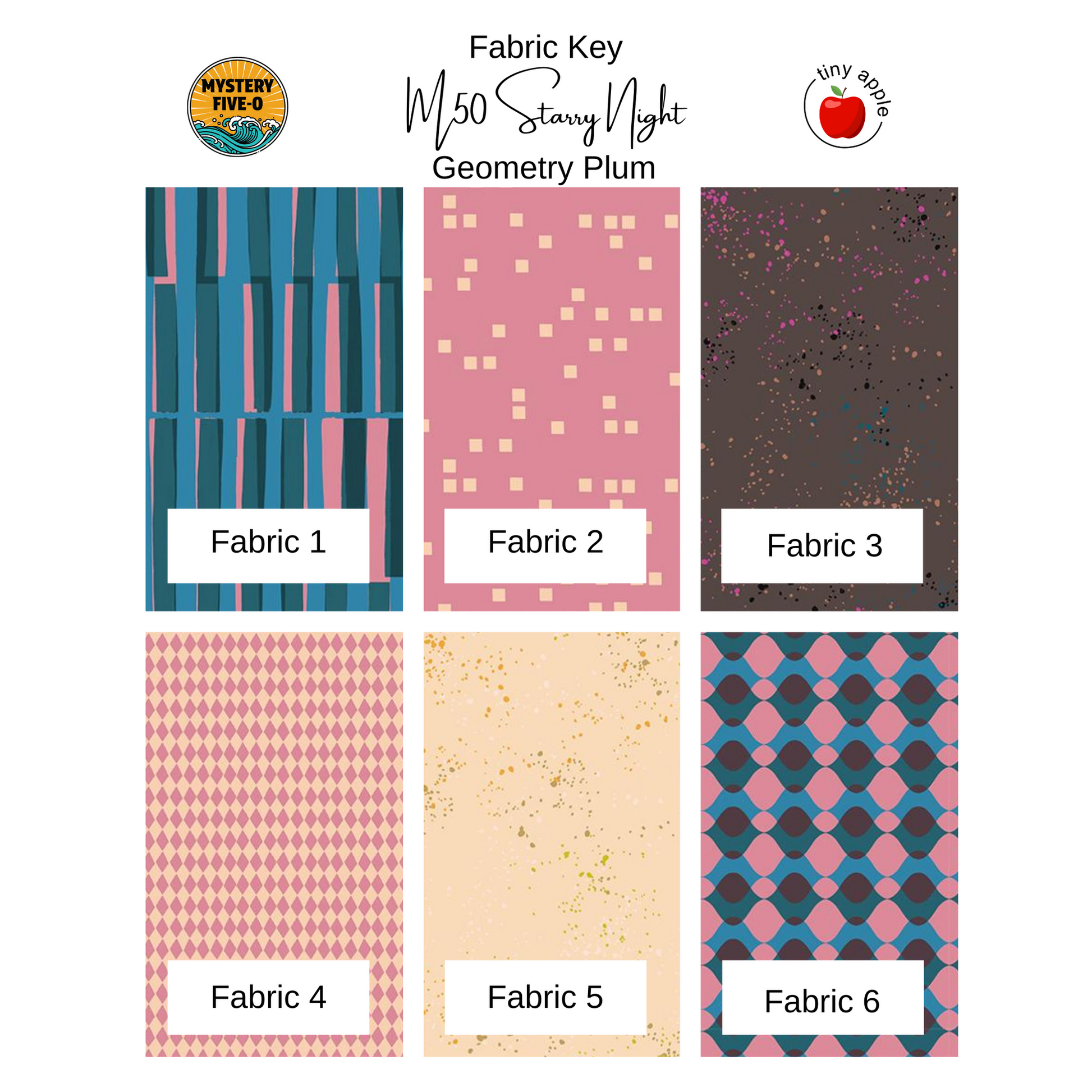 Kit: M50 Starry Night | Ruby Star Geometry (Pattern Included)