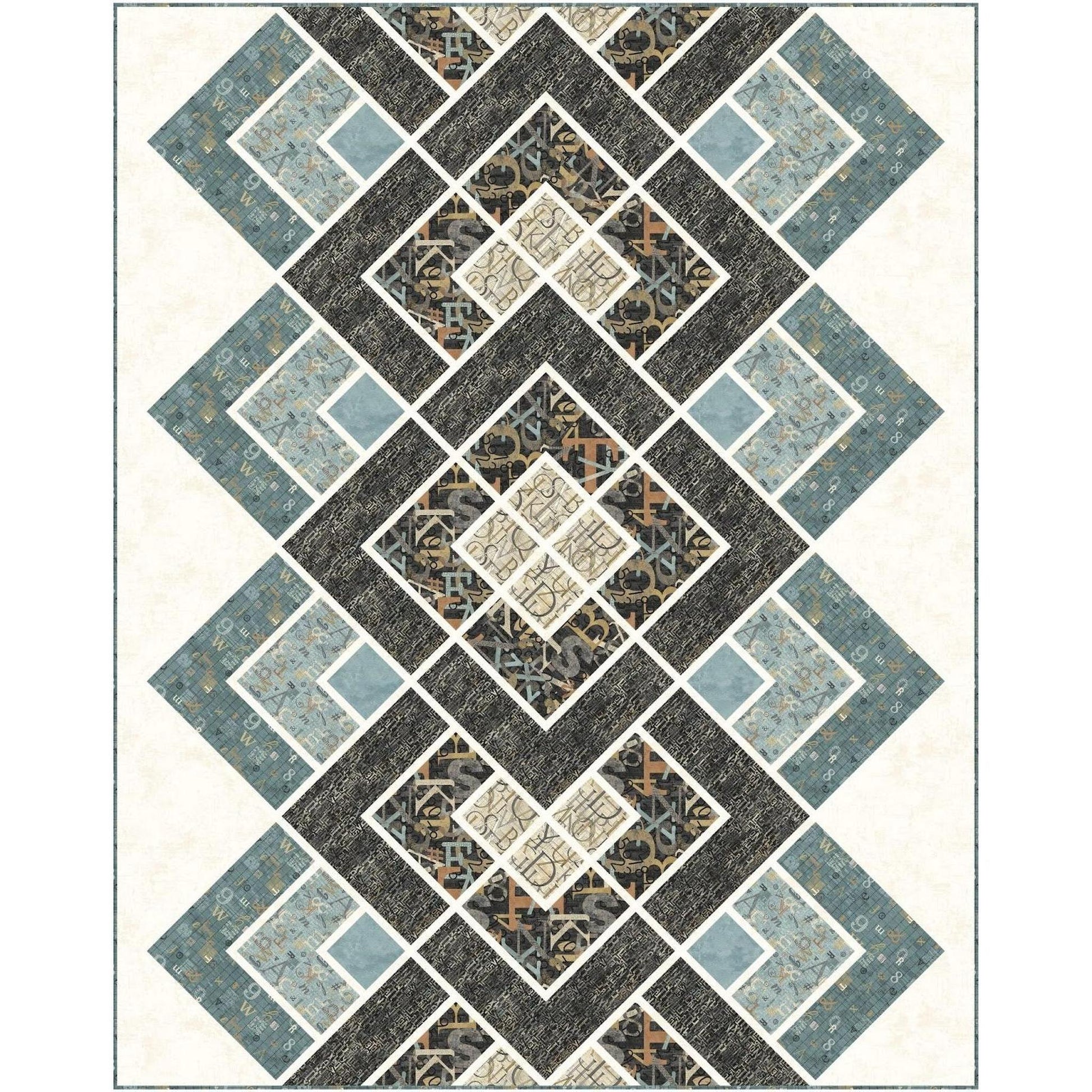 Kit: Modern Lace - My Type (54 3/4" x 67 3/4") Pattern not included