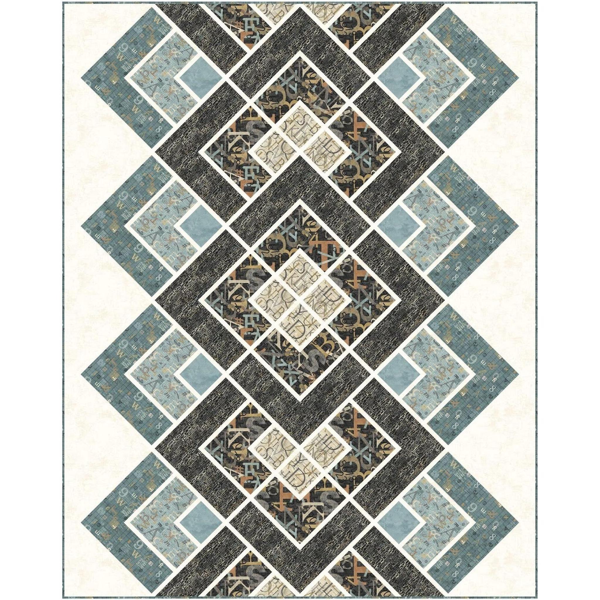 Kit: Modern Lace - My Type (54 3/4" x 67 3/4") Pattern not included