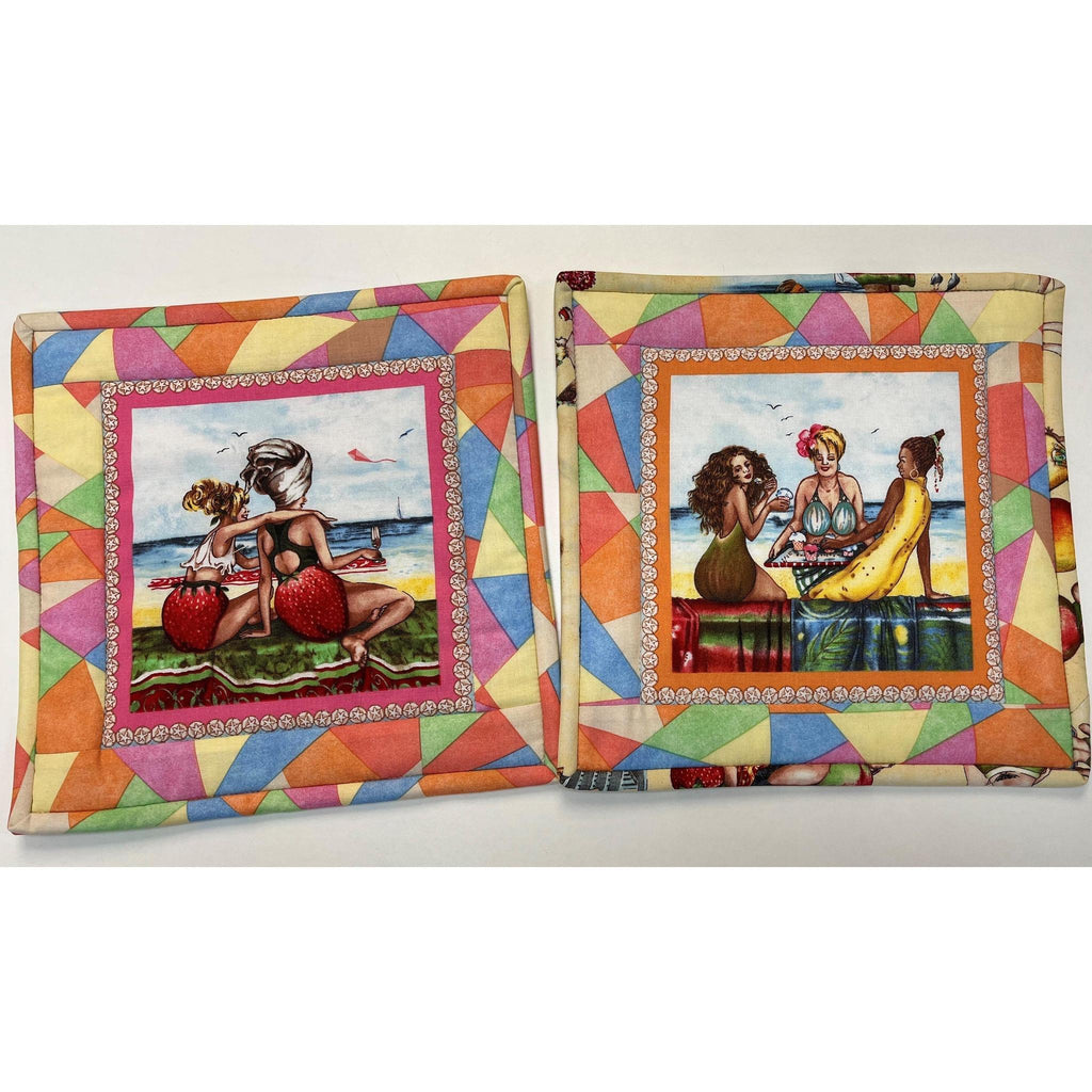 Kit: Potholders - Fruit Ladies (makes 2)