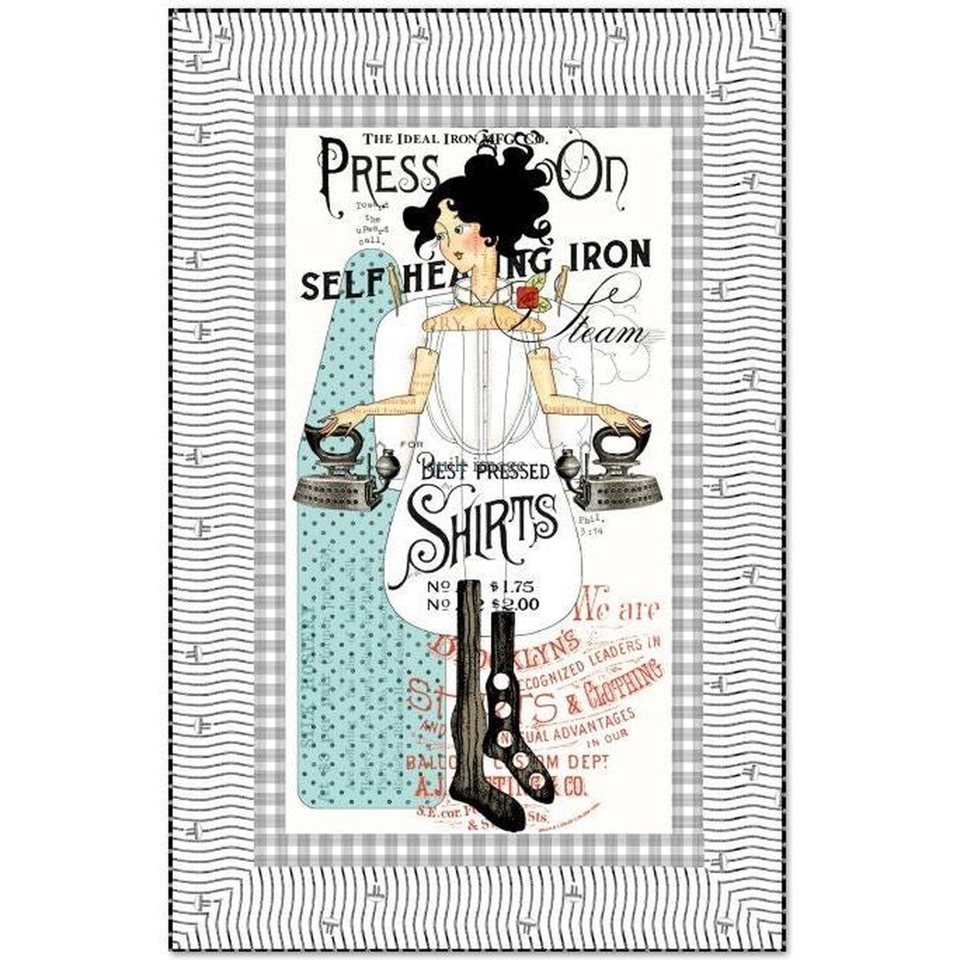 Kit: Press On Panel Quilt 38" x 57"