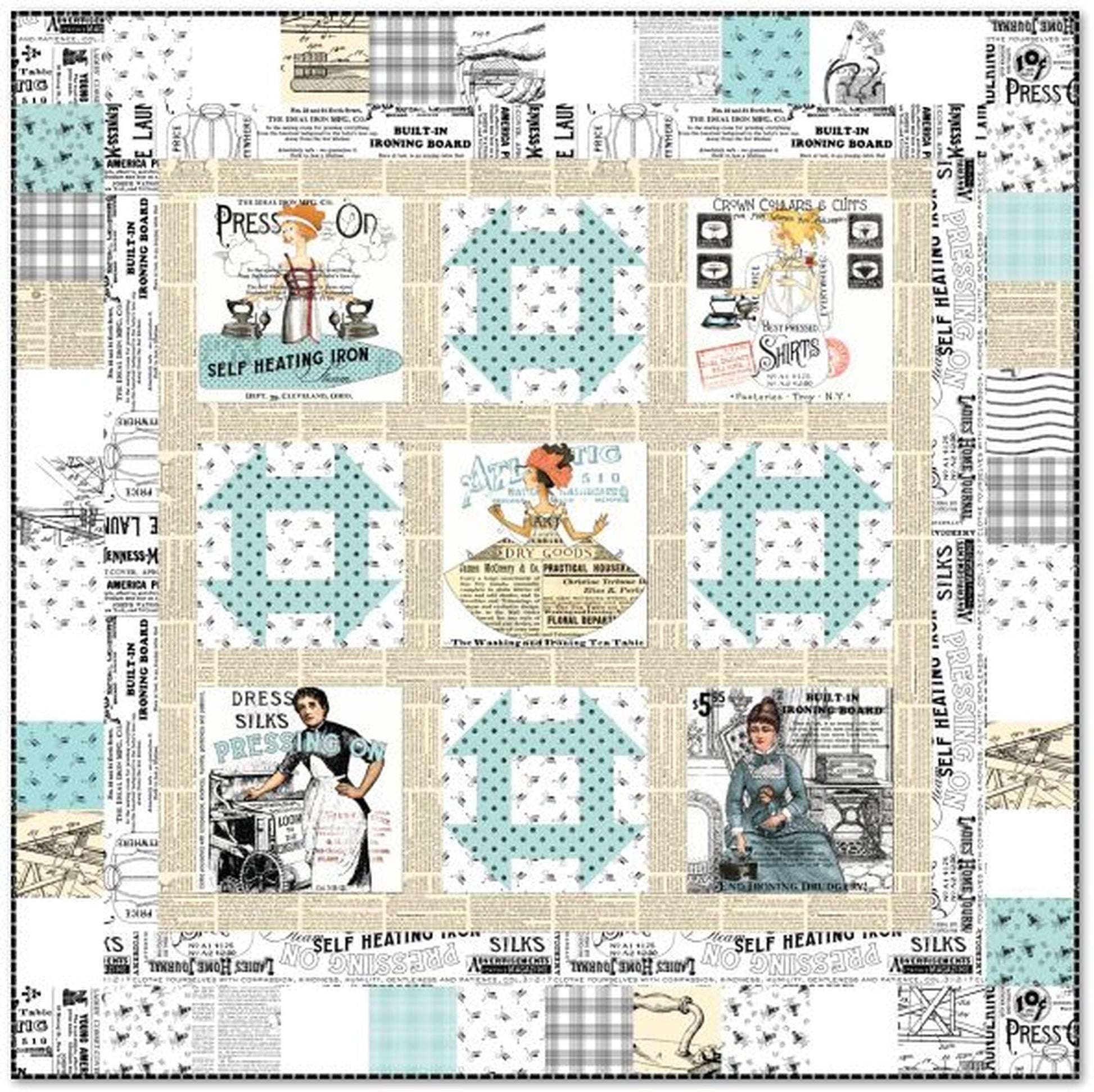 Kit: Steam Patch Quilt in Press On (54 1/2" x 54 1/2")