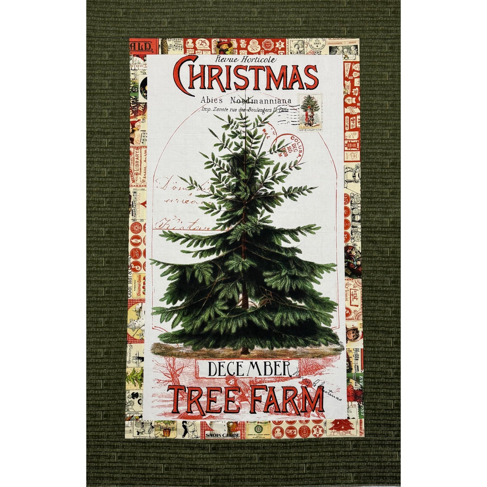 Kit: Tree Farm Panel Quilt - Classic Christmas (37 1/2" x 56 1/2")