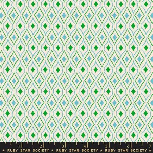 Flowerland by Melody Miller - Diamonds Turquoise