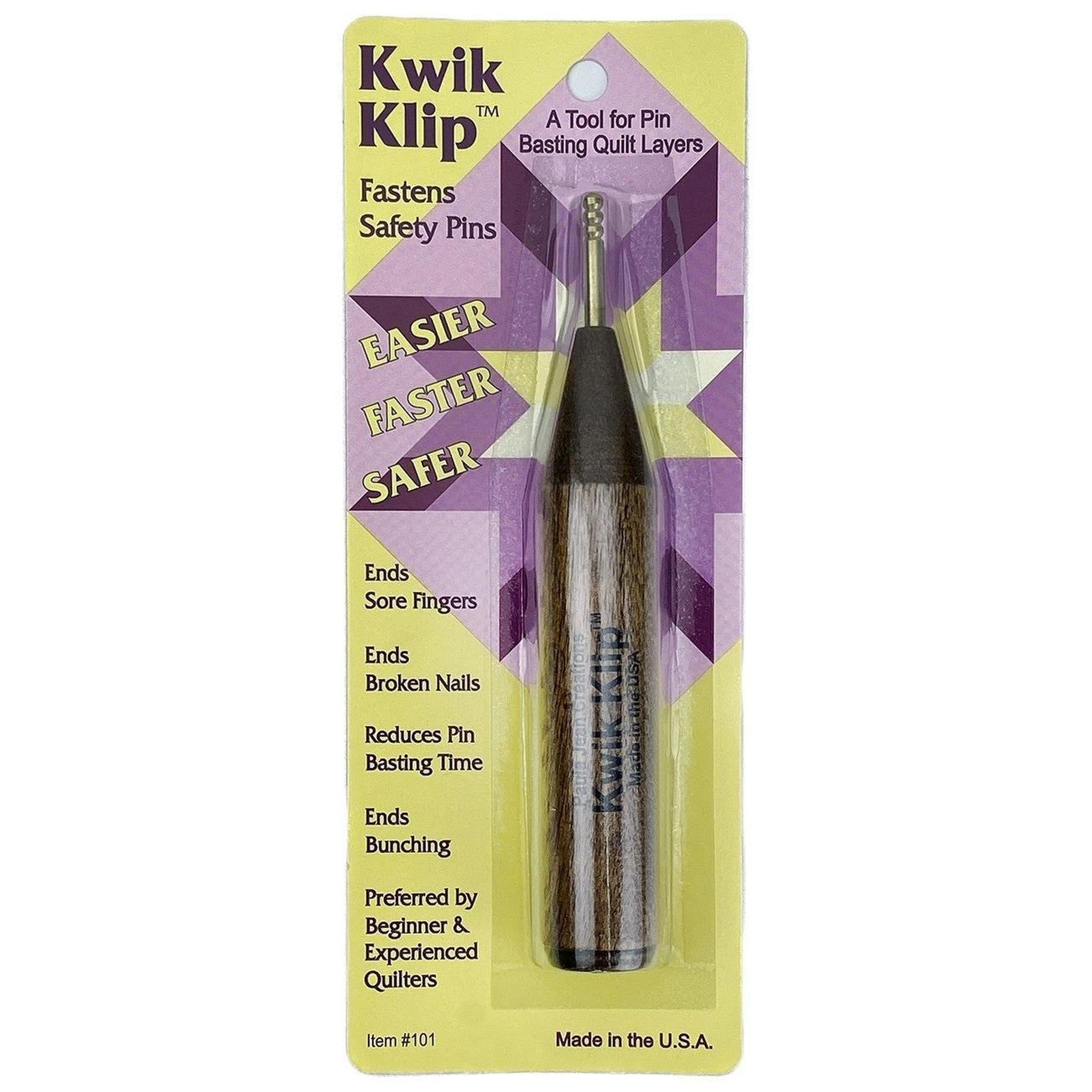 Kwik Klip for Pin Basting Quilt Layers