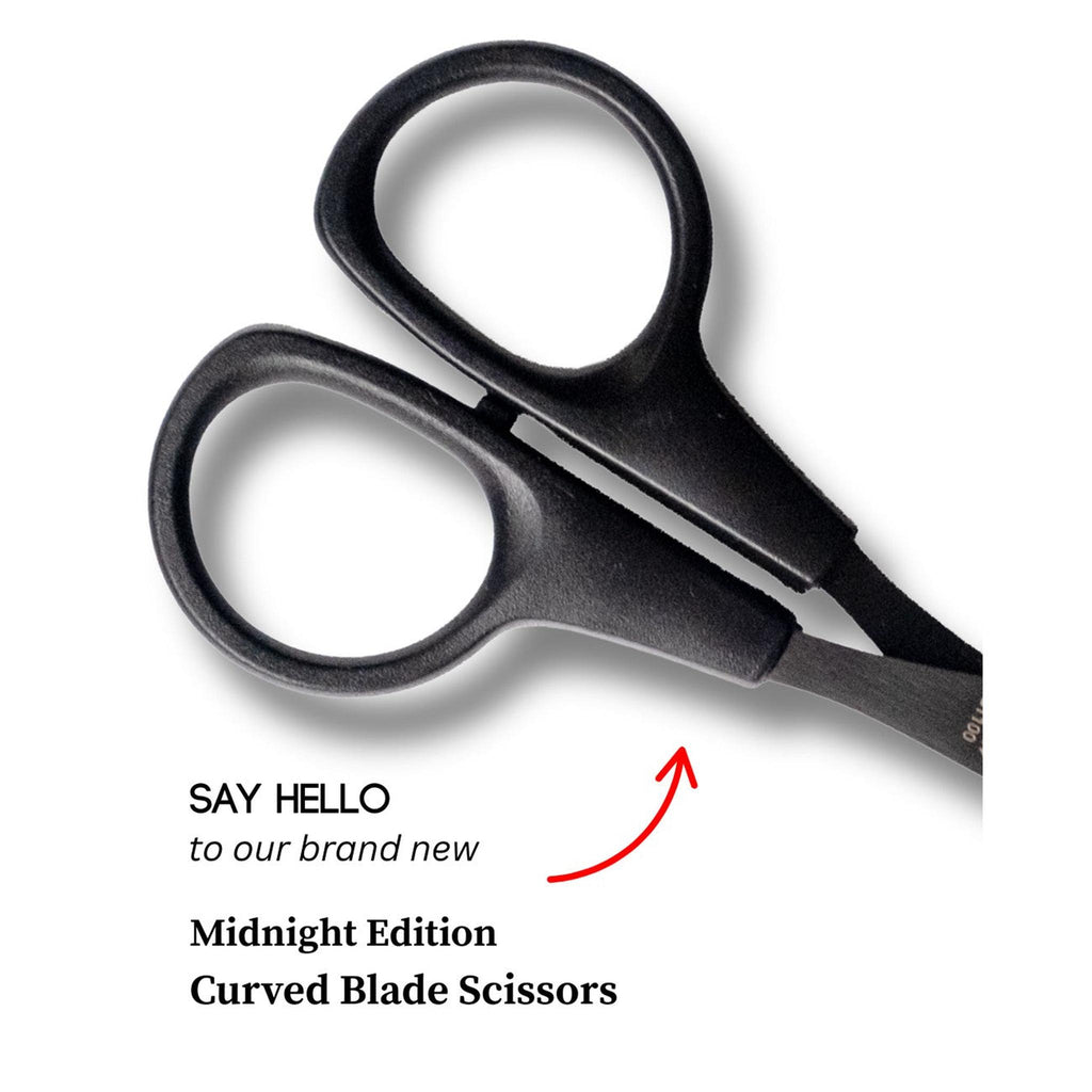 Midnight Edition Curved Blade Scissors by LDH Scissors